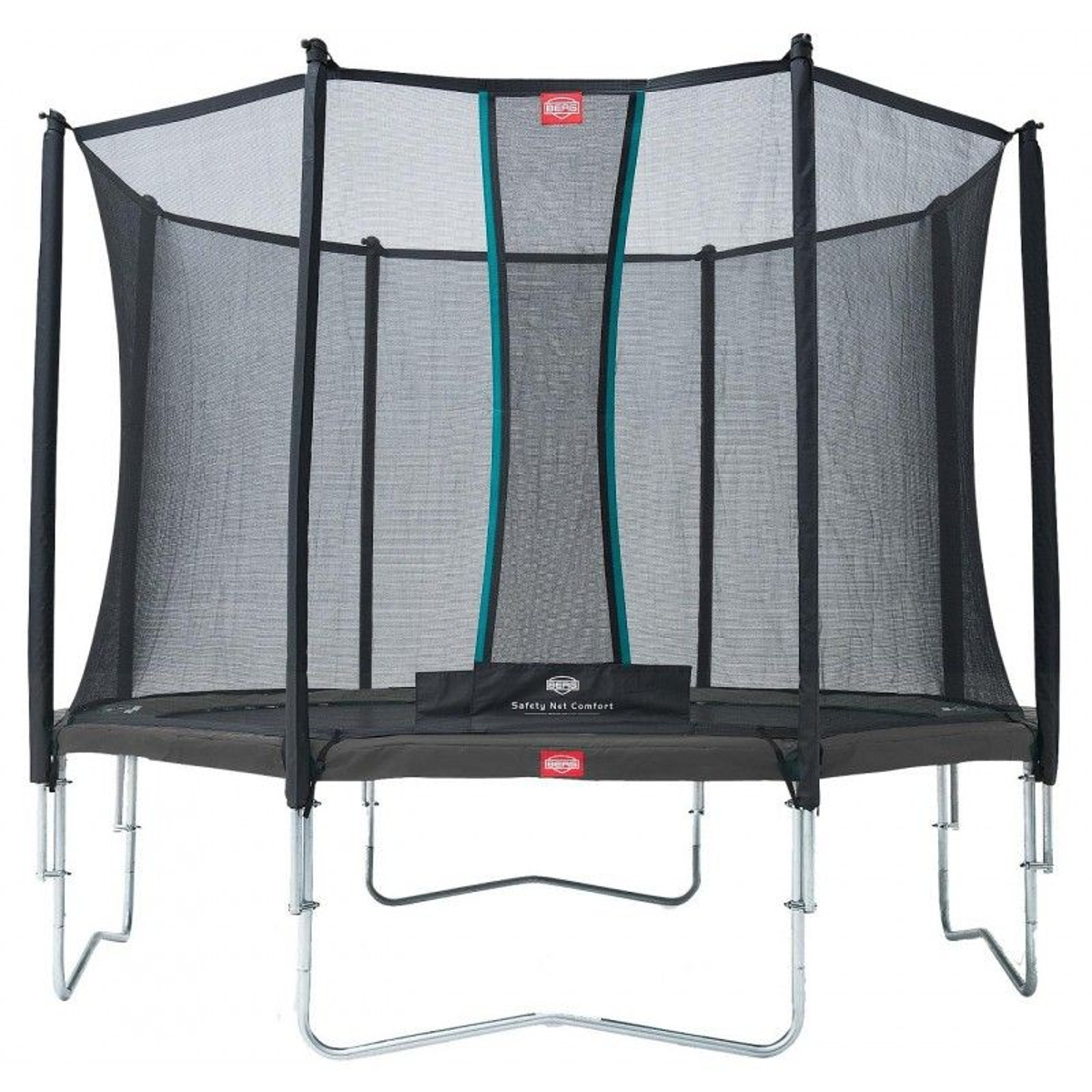 Berg Favorit 380  Grey Trampoline + Safety Net Comfort