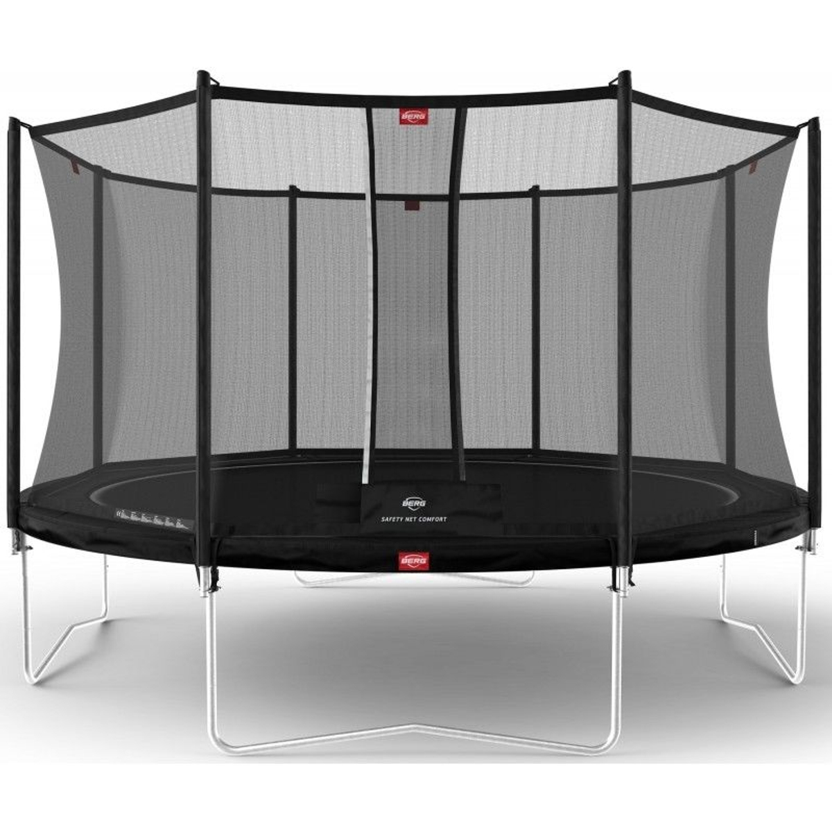 Berg Favorit Trampoline 380 Zwart + Safety Net Comfort