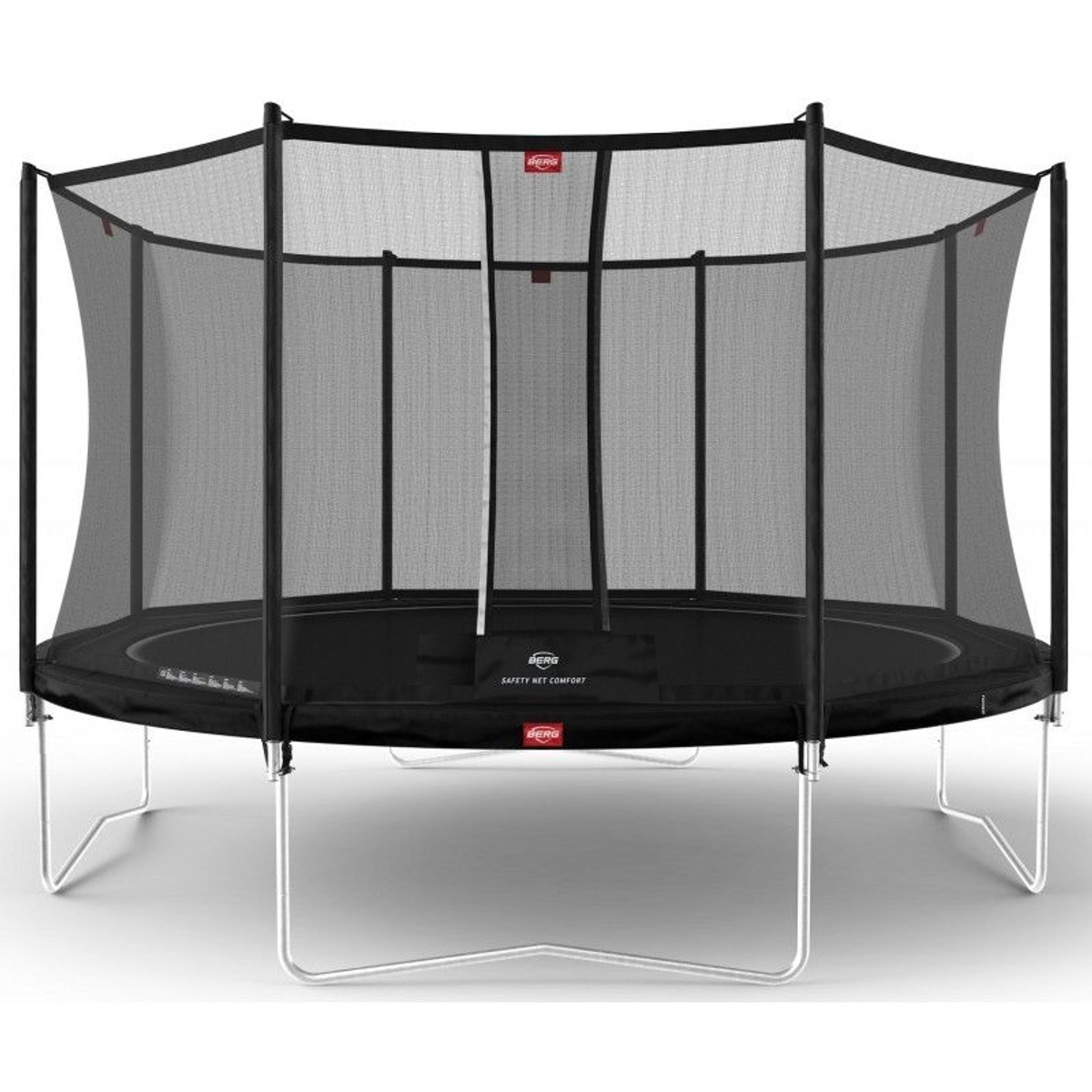 Berg Favorit 430 Zwart Trampoline + Safety Net Comfort
