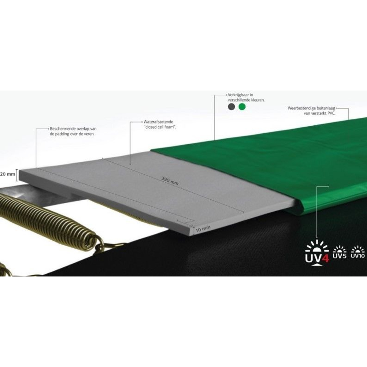 BERG Ultim Favorit Regular 280 Grijs + Safety Net Comfort