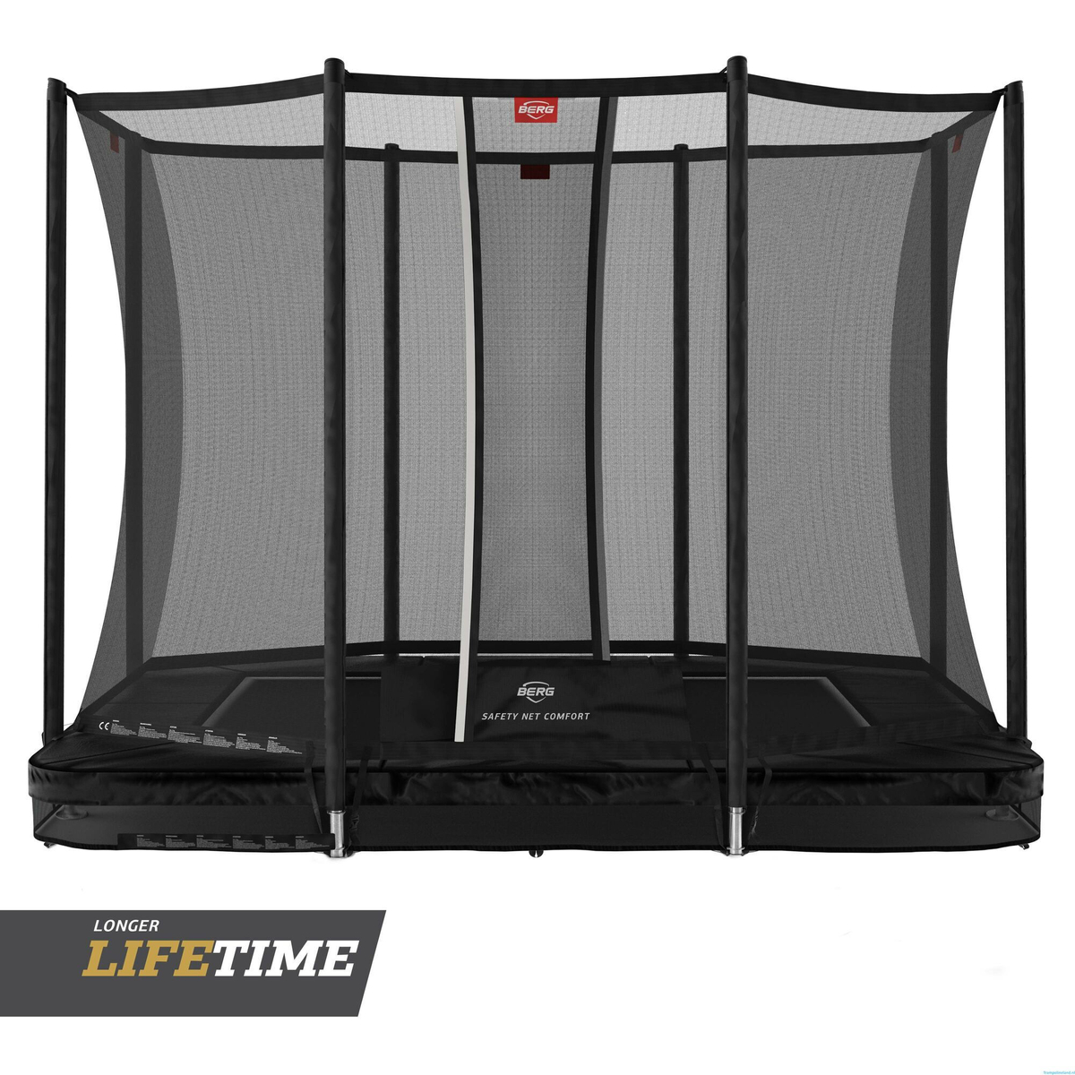 BERG Ultim Favorit Inground 280 Zwart + Safety Net Comfort