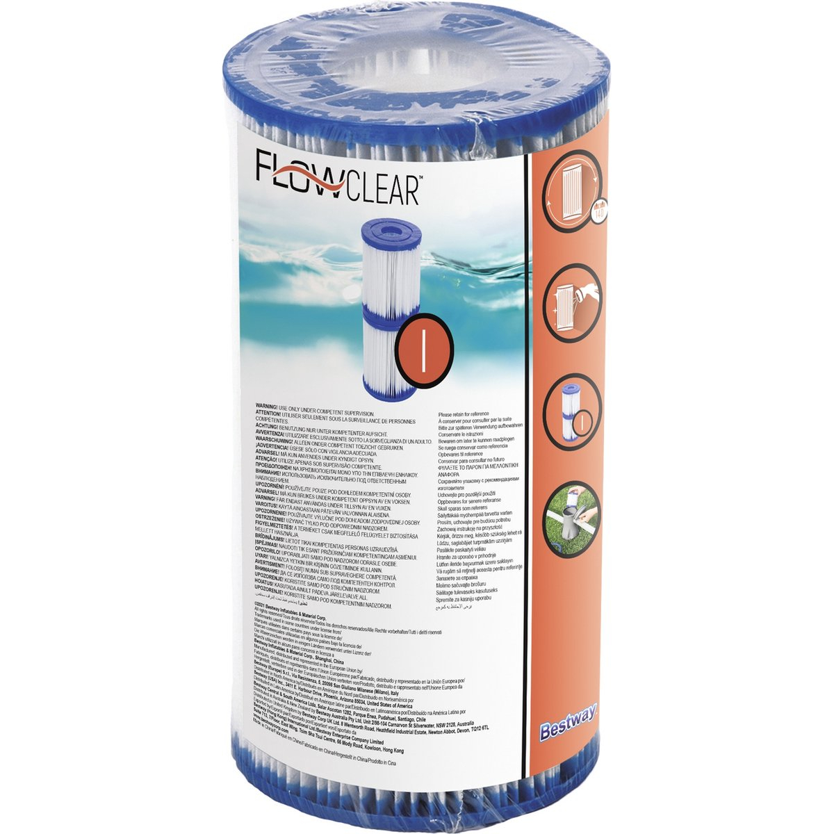 Bestway - Filter Cartridge - Zwembadfilter Type I - 2 stuks