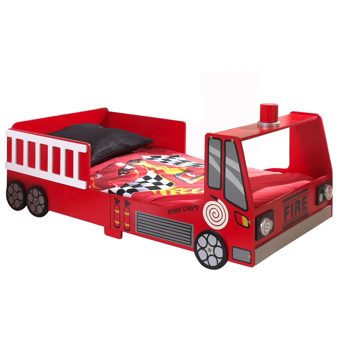 Brandweerbed  - Rood - Peuterbed