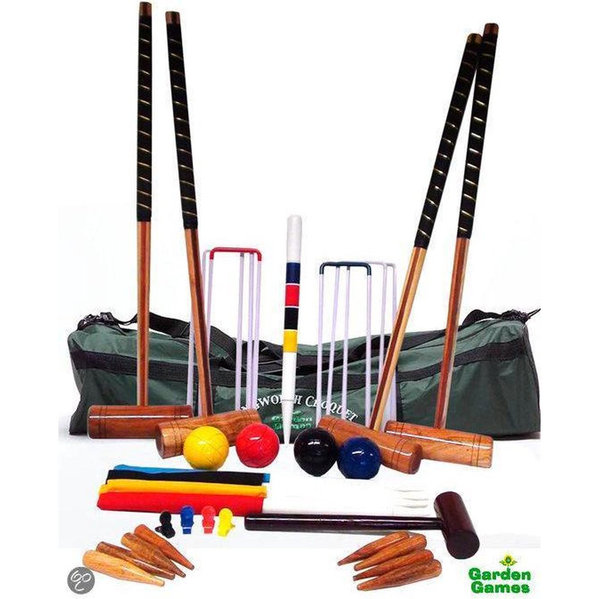 Tuin Croquet Longworth voor 4 spelers