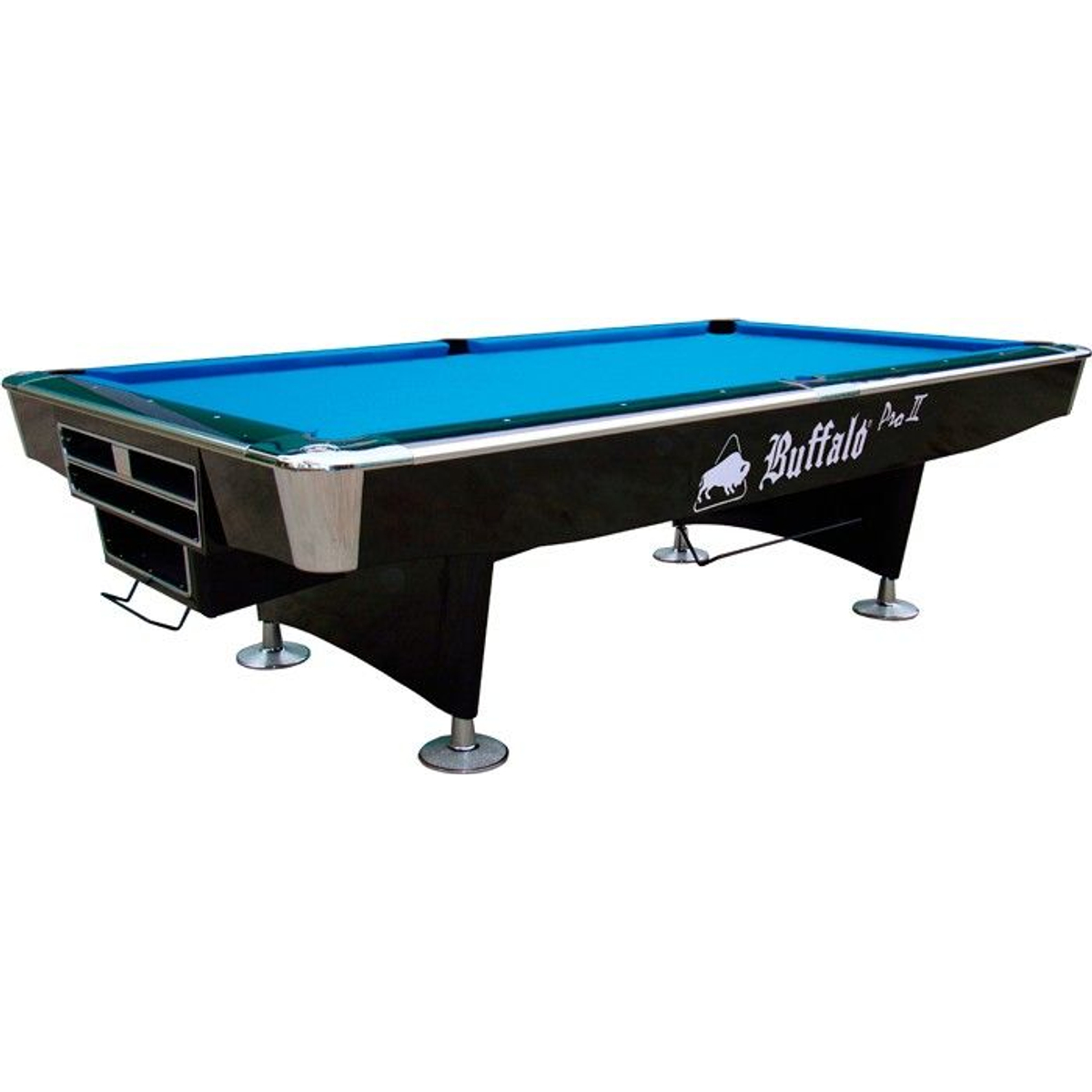 Buffalo Pro II 8 FT Zwart Pooltafel Drop Pocket