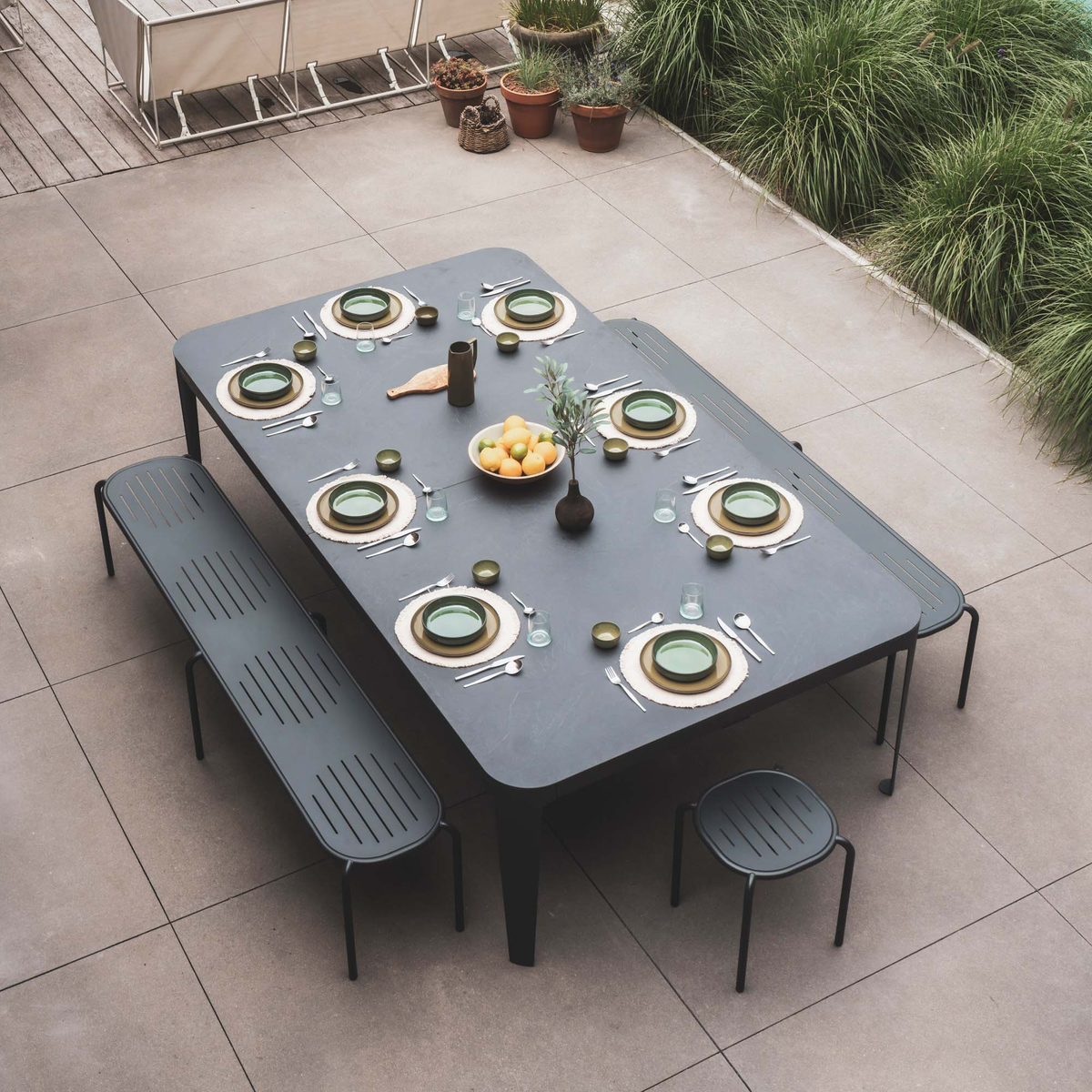 Cornilleau Hyphen Outdoor Tafeltennistafel Zwart / Stone
