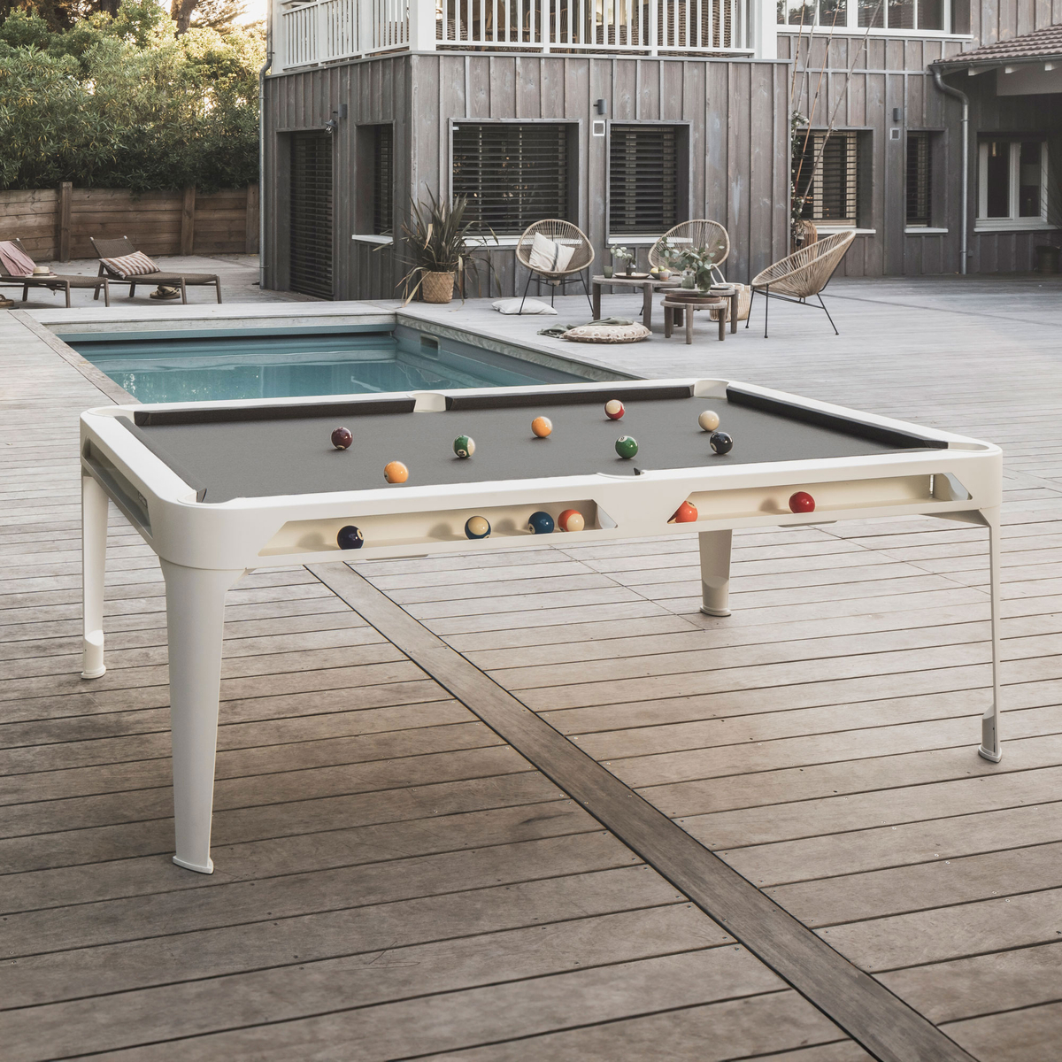 Cornilleau Hyphen Outdoor Pooltafel Wit / Donkergrijs