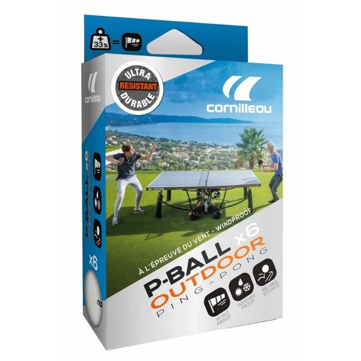 Cornilleau P-Ball Outdoor Ultradurable White