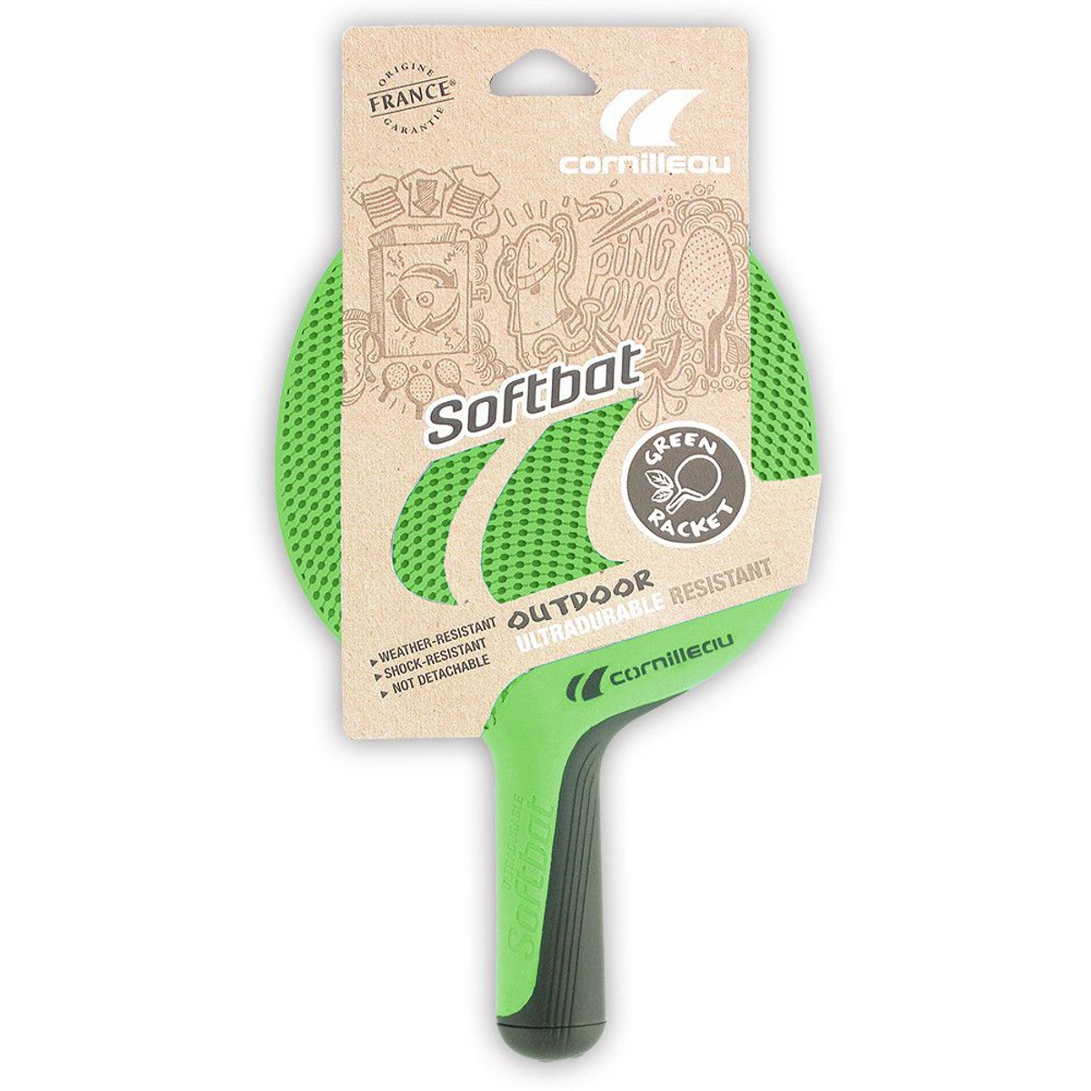 Cornilleau Softbat Groen Outdoor Tafeltennisbat