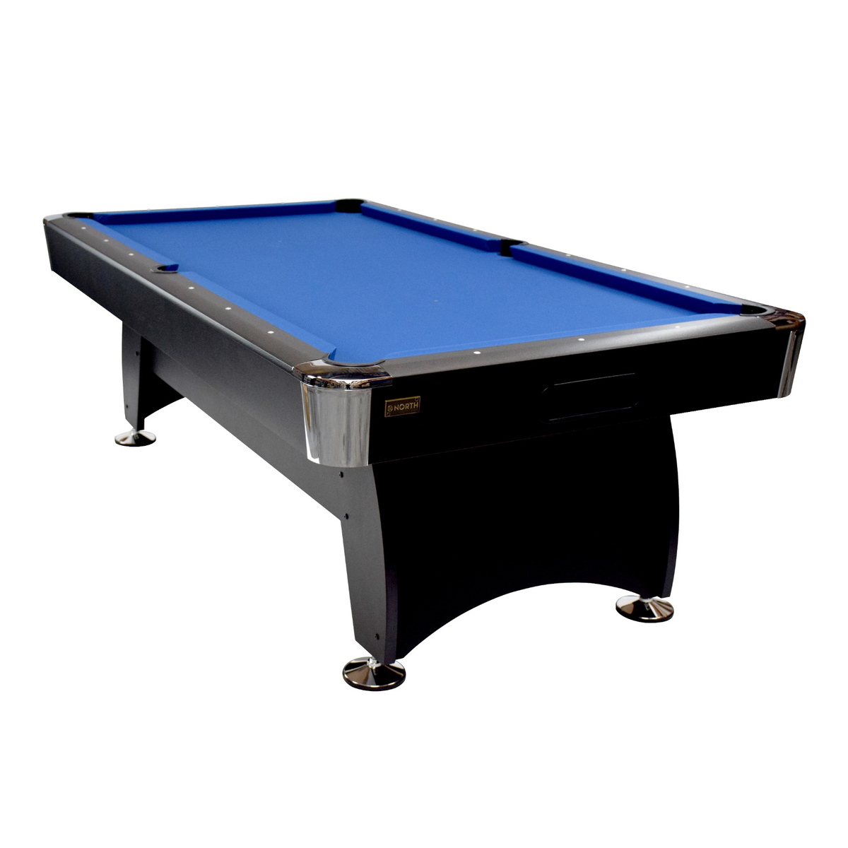 NORTH Gardone Pooltafel Zwart/Blauw 7FT