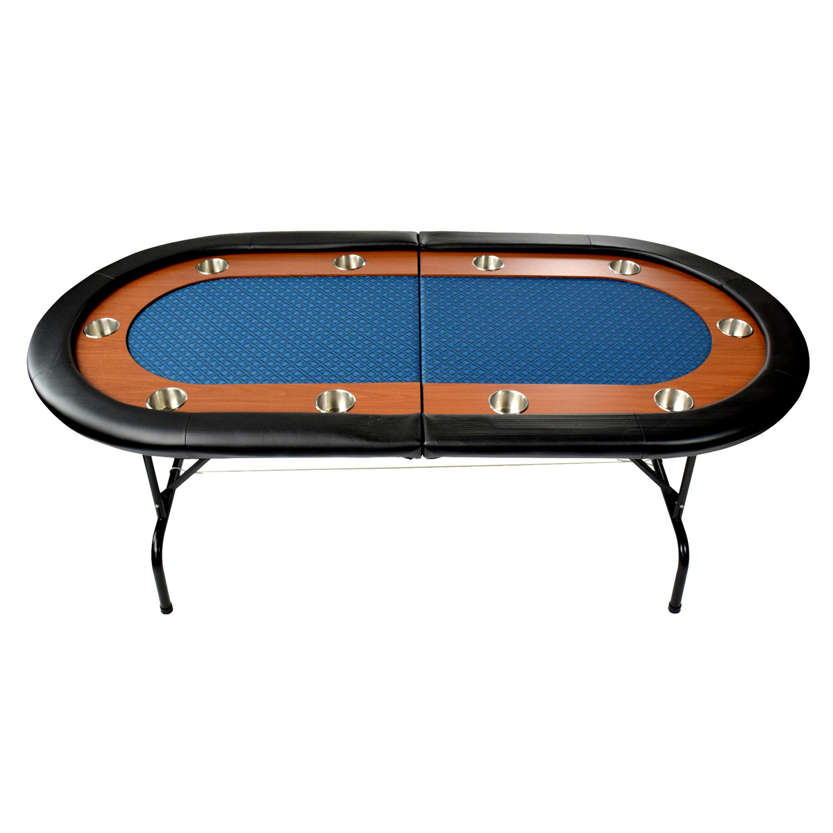 North Poker Table Foldy 10 People Blue