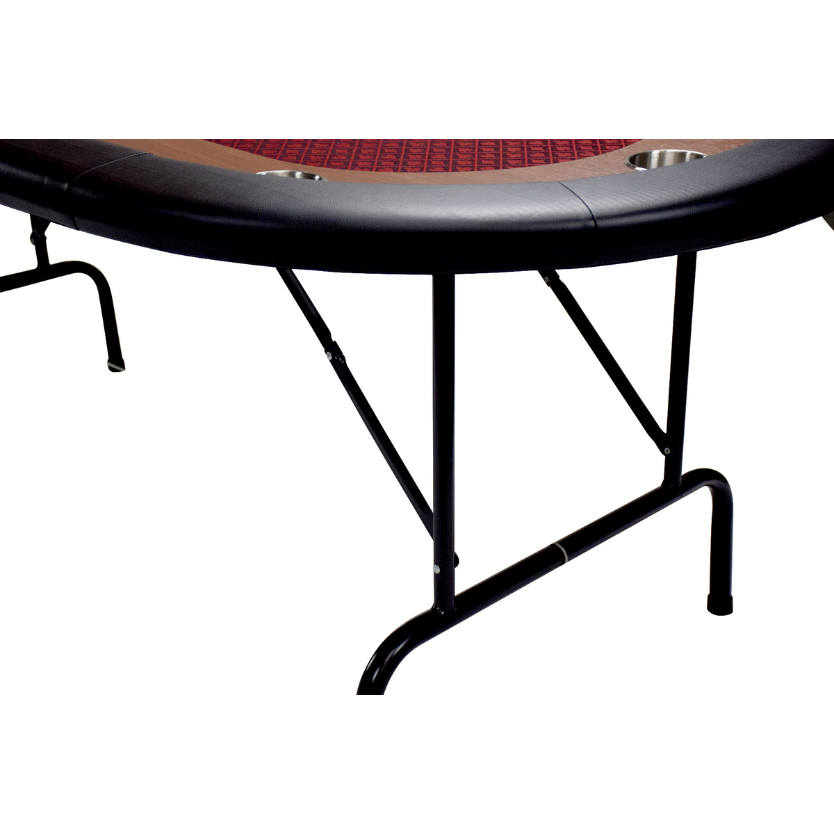 North Poker Table Foldy 10 Personnes Rouge