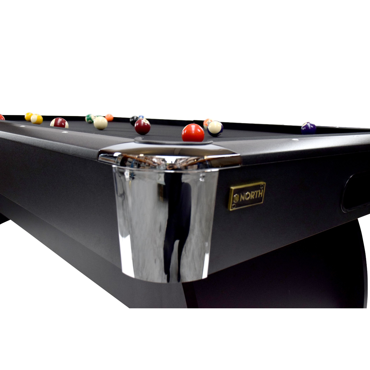 NORTH Gardone Pooltafel Zwart/Zwart 8FT