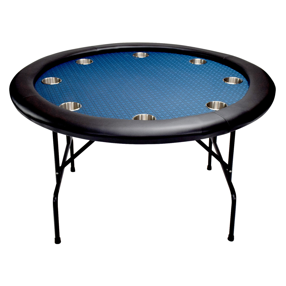 North Round Poker Table Texas 8 personnes Bleu