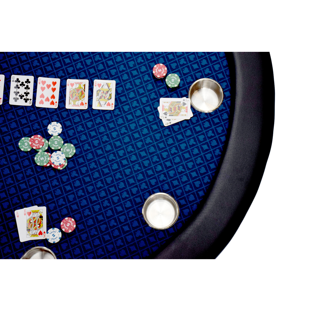North Ronde Pokertafel Texas 8 Personen Blauw