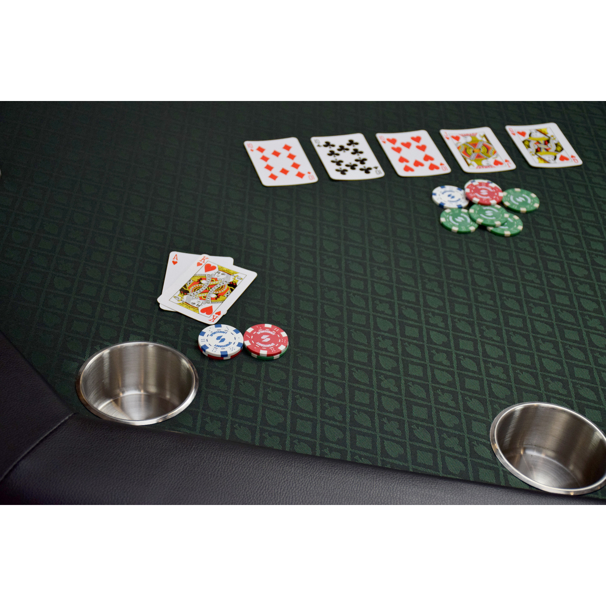 NORTH Octagon Pokertafel Groen 8 Personen
