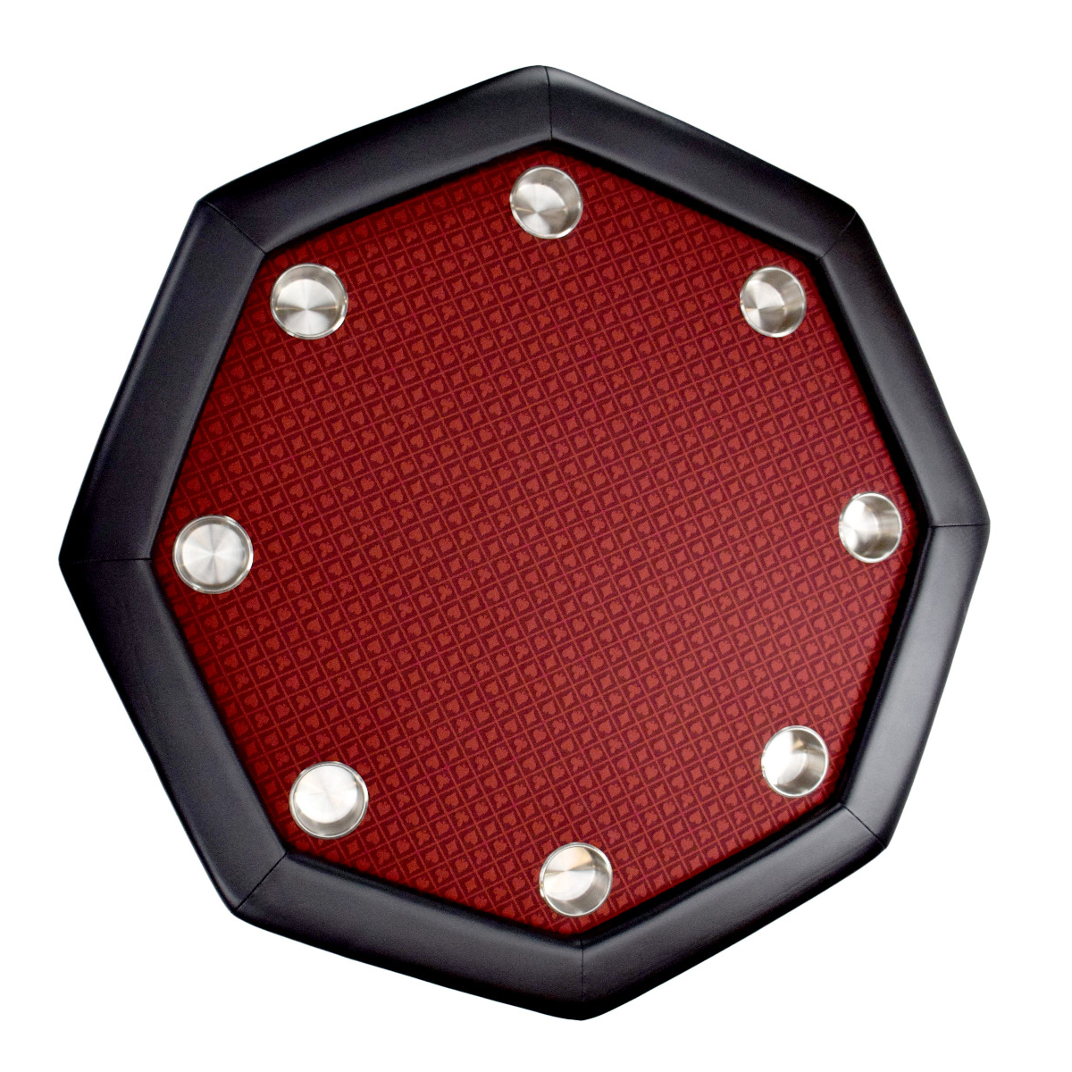 North Octagon Pokertafel Texas 8 Personen Rood