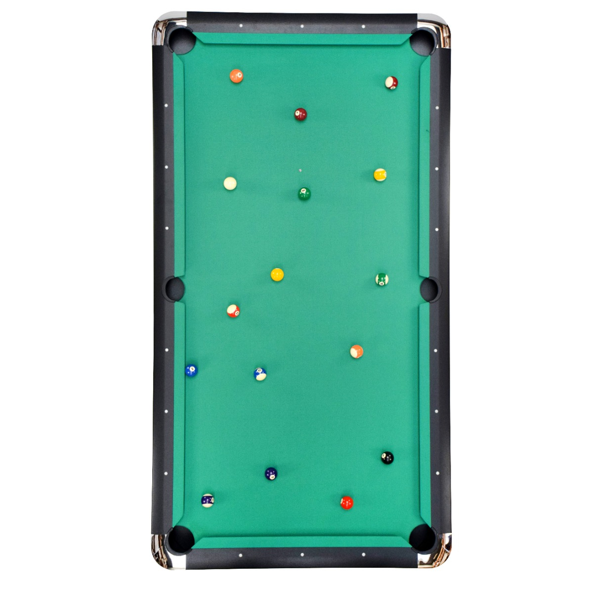 NORTH Gardone Pooltafel Zwart/Groen 8FT