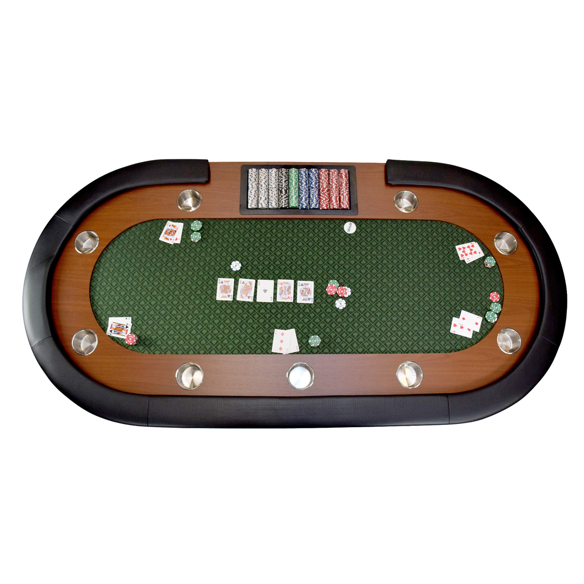 NORTH Nevada Pokertafel Groen 10 Personen