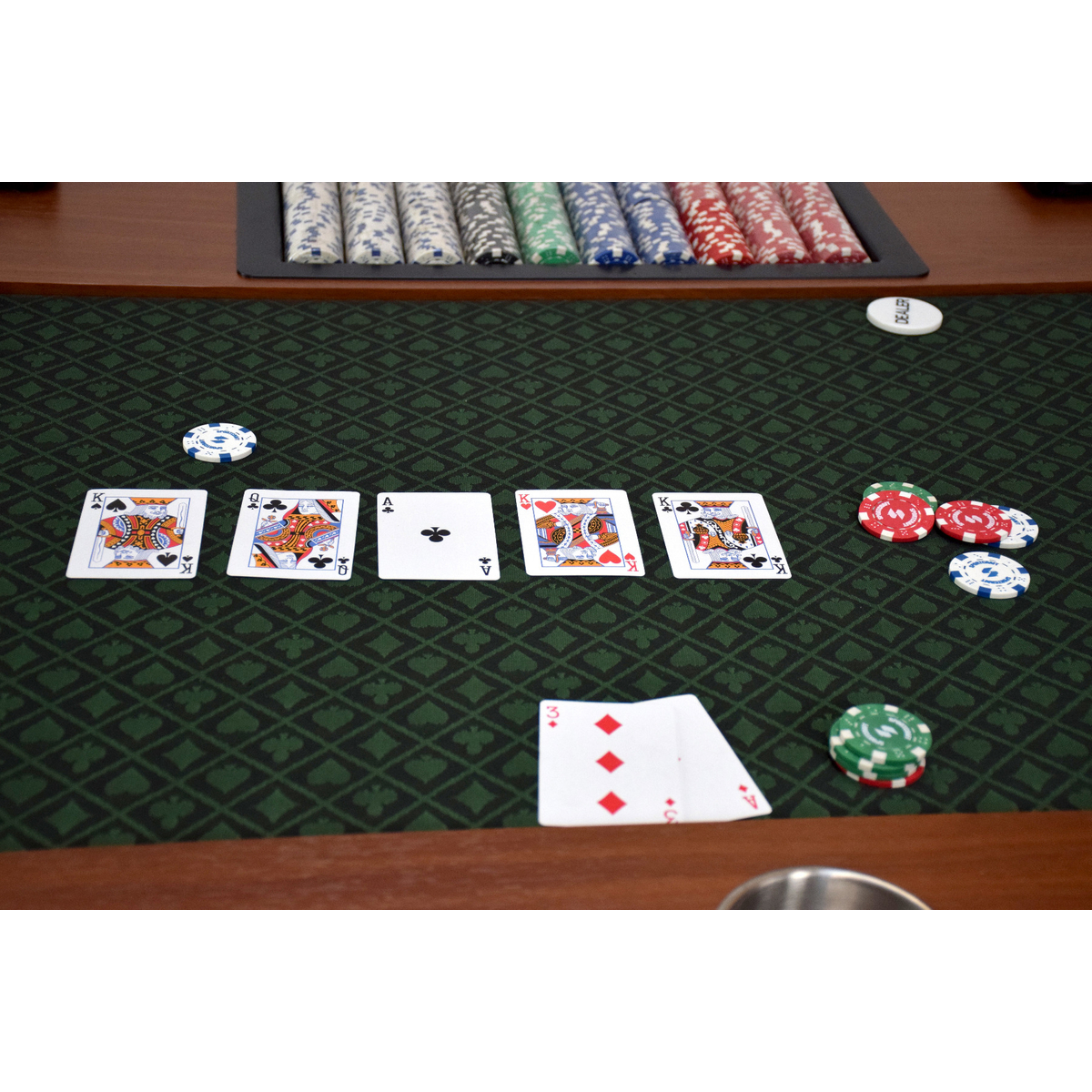 North Poker Table Nevada 10 personnes Vert