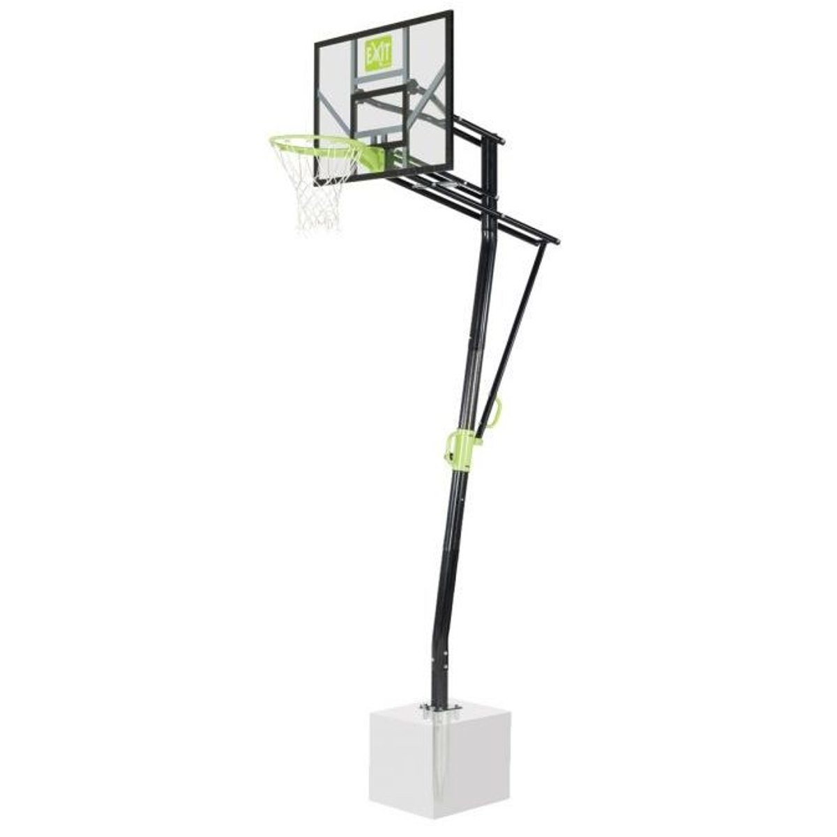 Panneau de basket EXIT Galaxy pour fixation au sol - vert/noir
