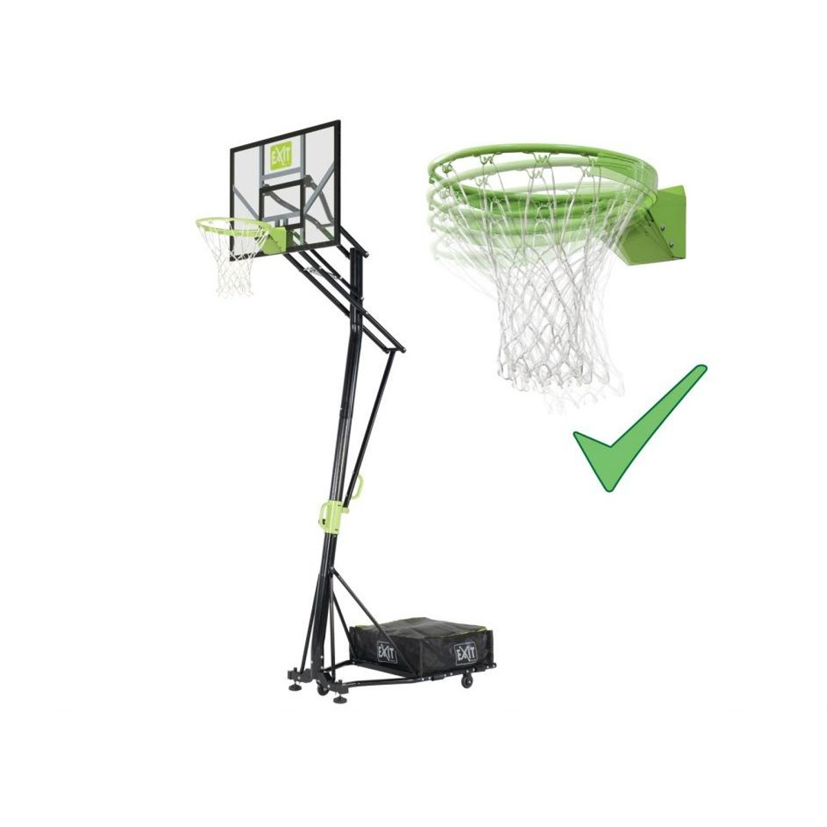 EXIT Galaxy Portable Basket Met Dunkring Basketbalpaal