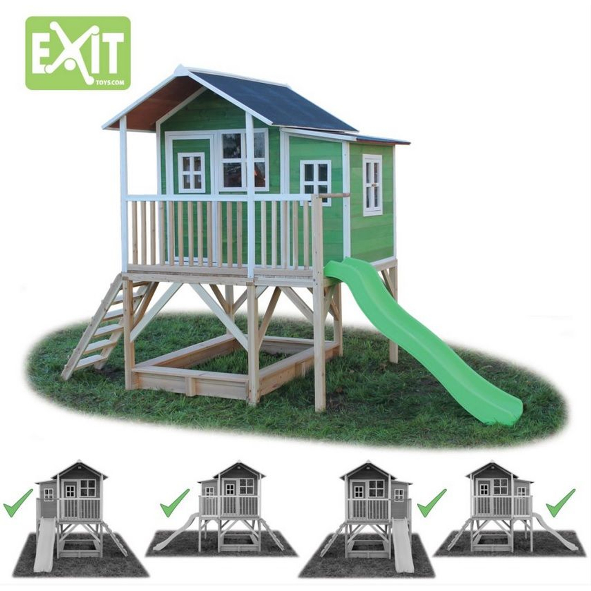 Exit Loft 550 Speelhuisje - Groen
