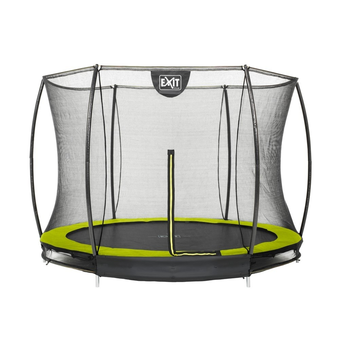 Exit Trampoline Silhouette Inground + Safety Net 244 Lime