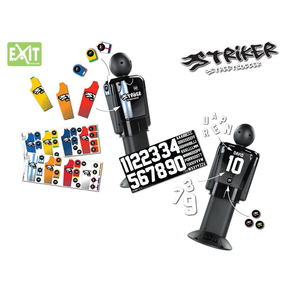 Exit Striker Streetsoccer - Set van 4