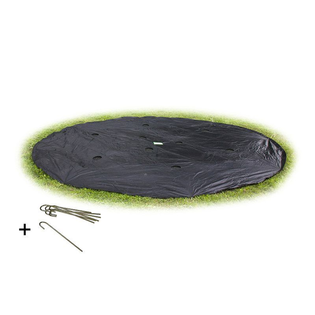 Housse de protection pour trampoline enterré niveau sol EXIT ø427cm