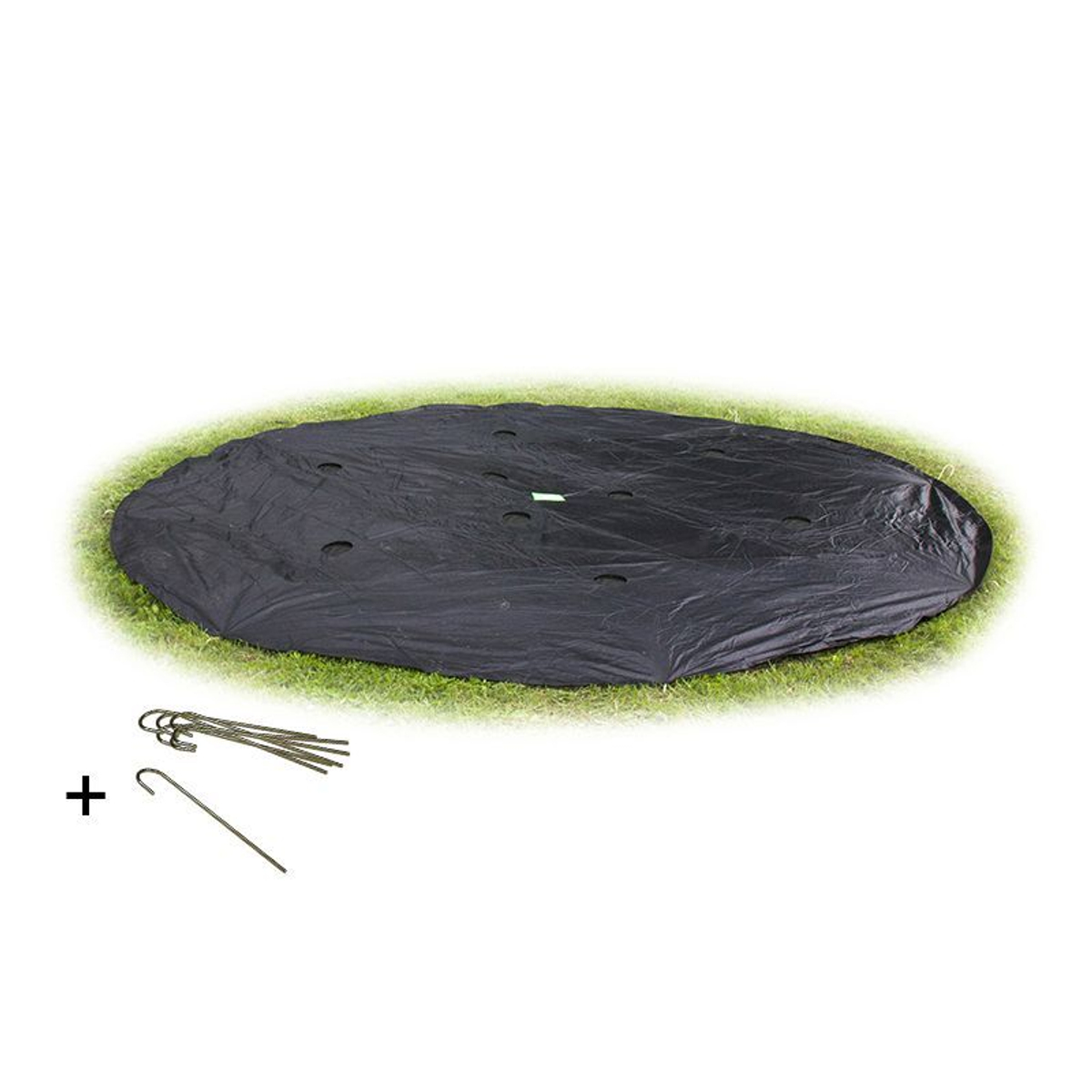 Housse de protection pour trampoline enterré niveau sol EXIT ø305cm