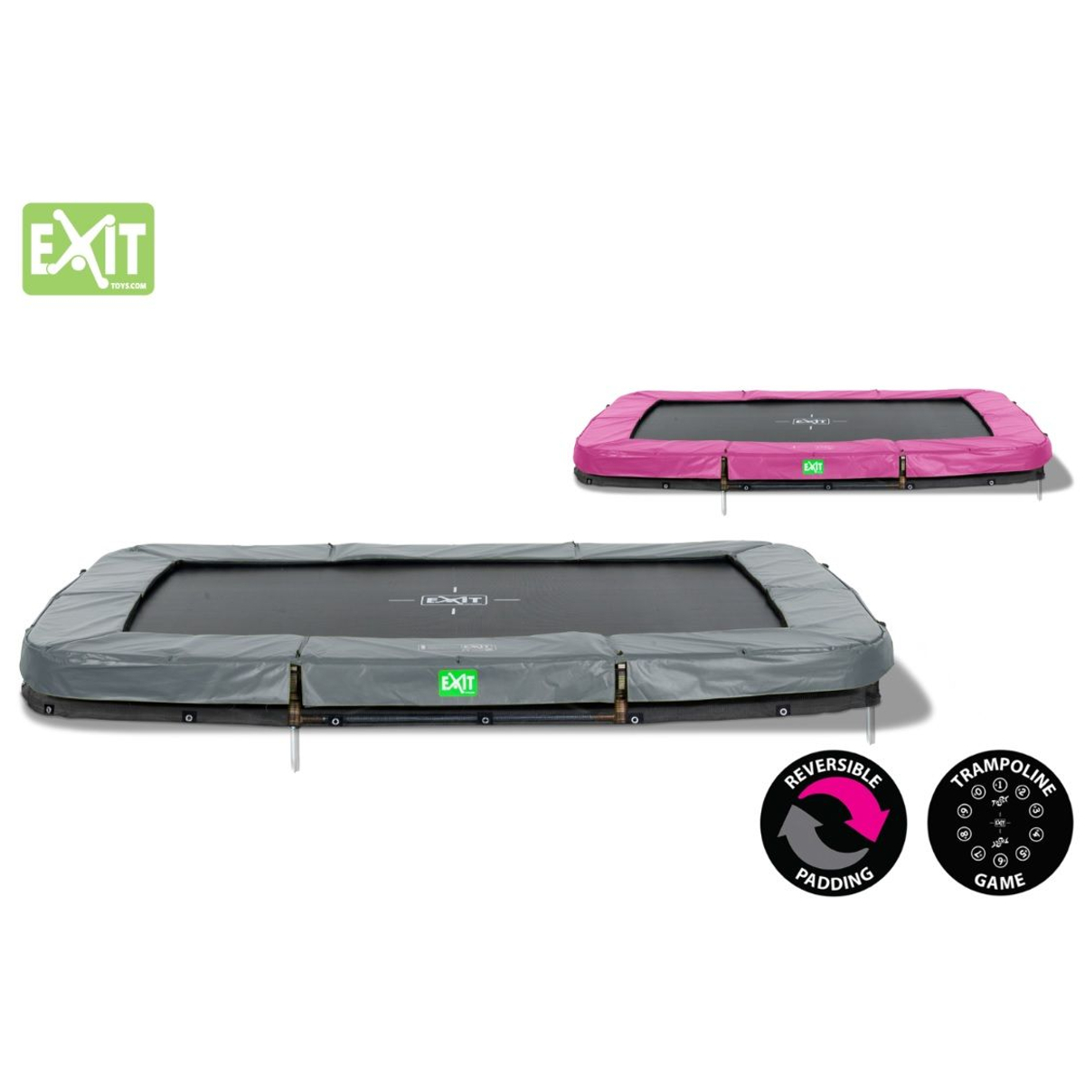 EXIT Twist Ground 214x305 (7x10ft) Roze/Grijs