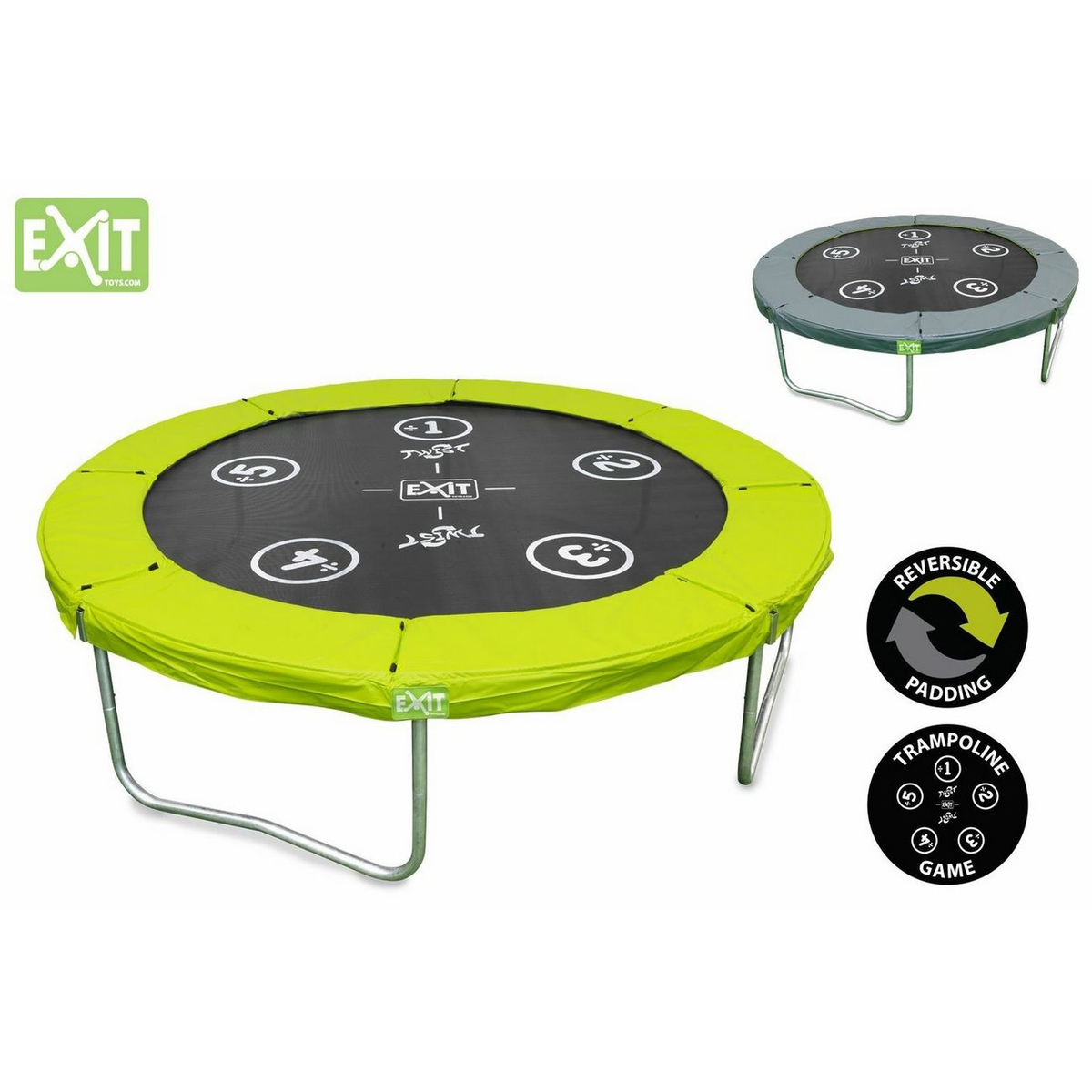 Exit Twist Trampoline 183 cm - Groen/Grijs