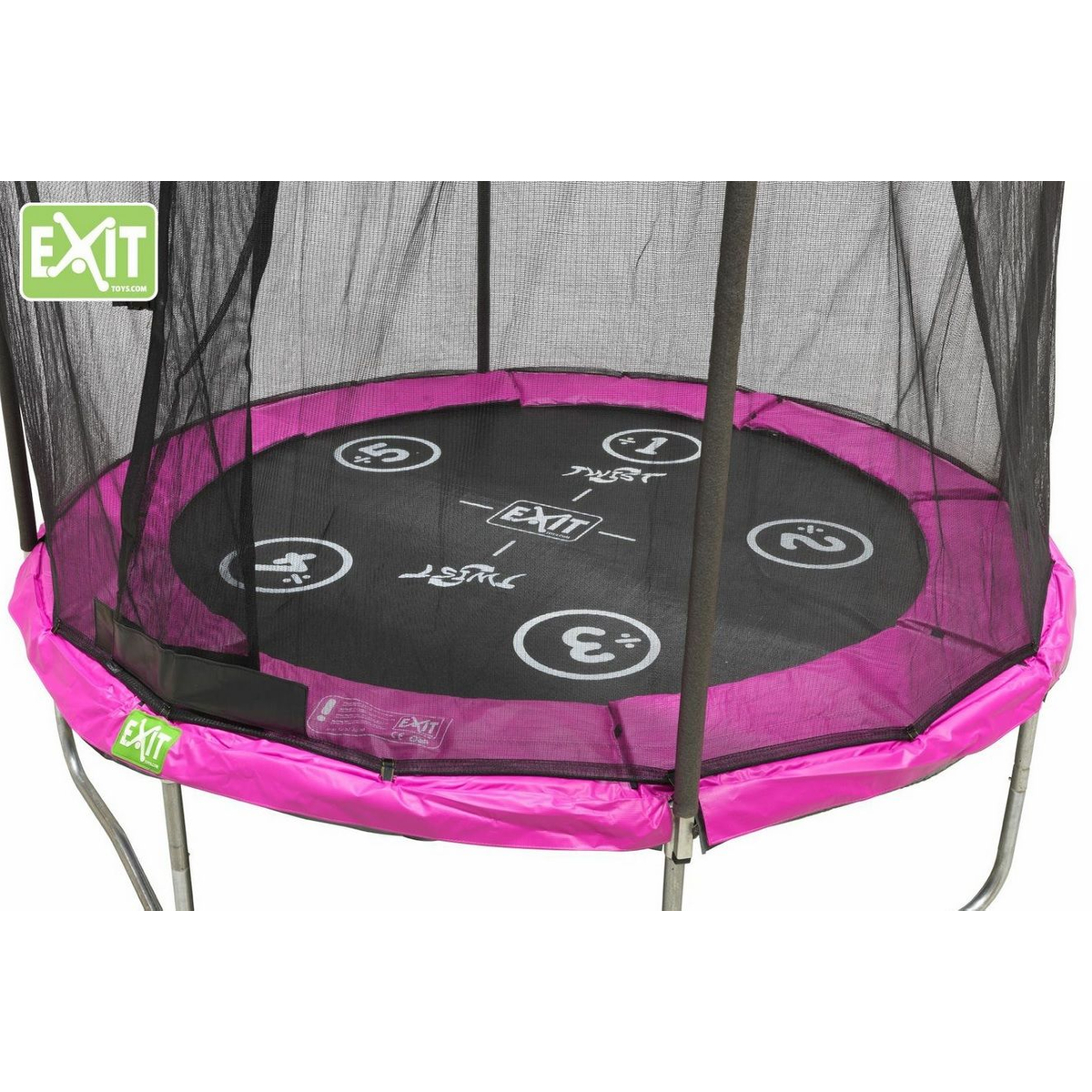 Exit Twist Trampoline 244 cm - Roos/Grijs