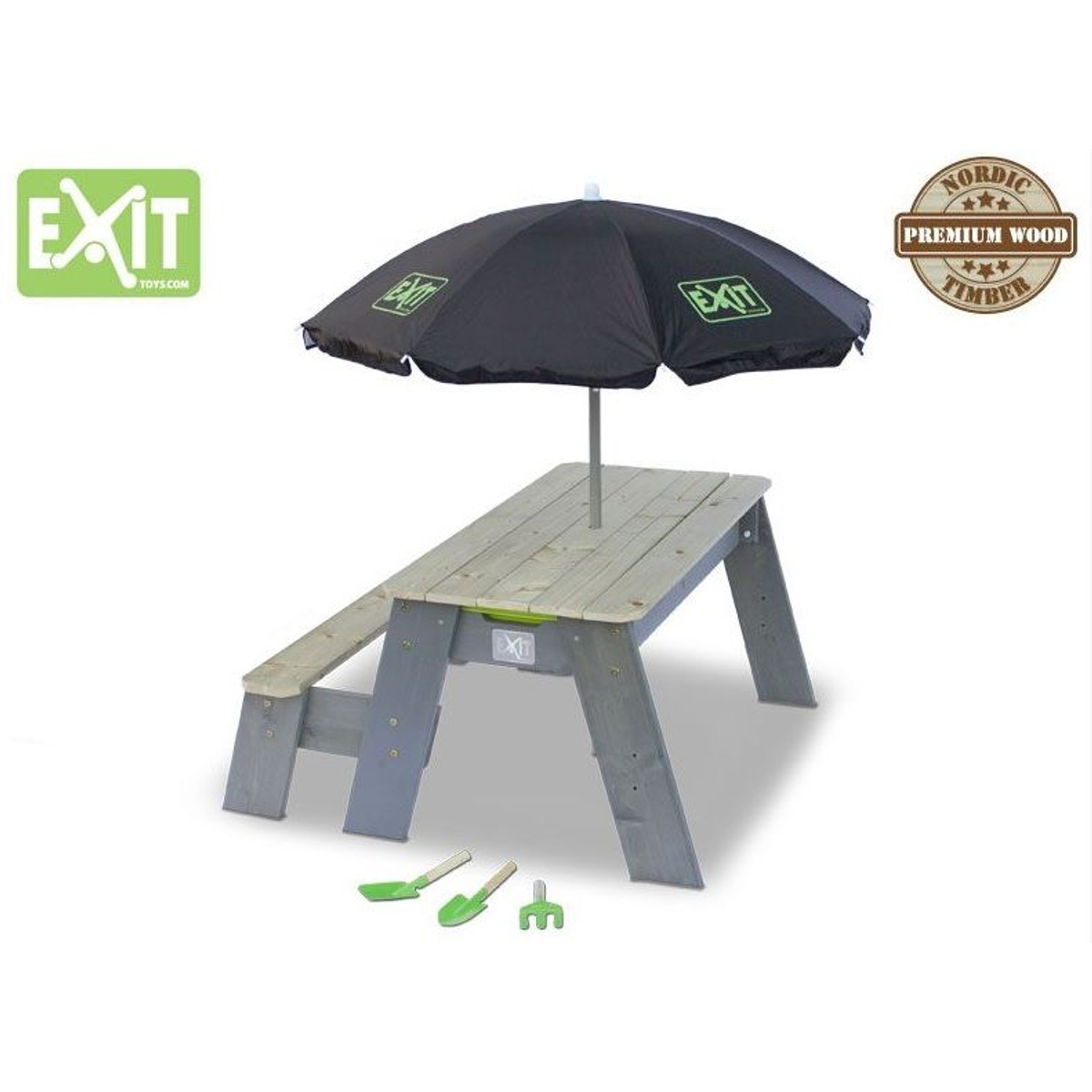 EXIT Aksent Zand-, Water- en Picknicktafel (1 bankje) Deluxe 