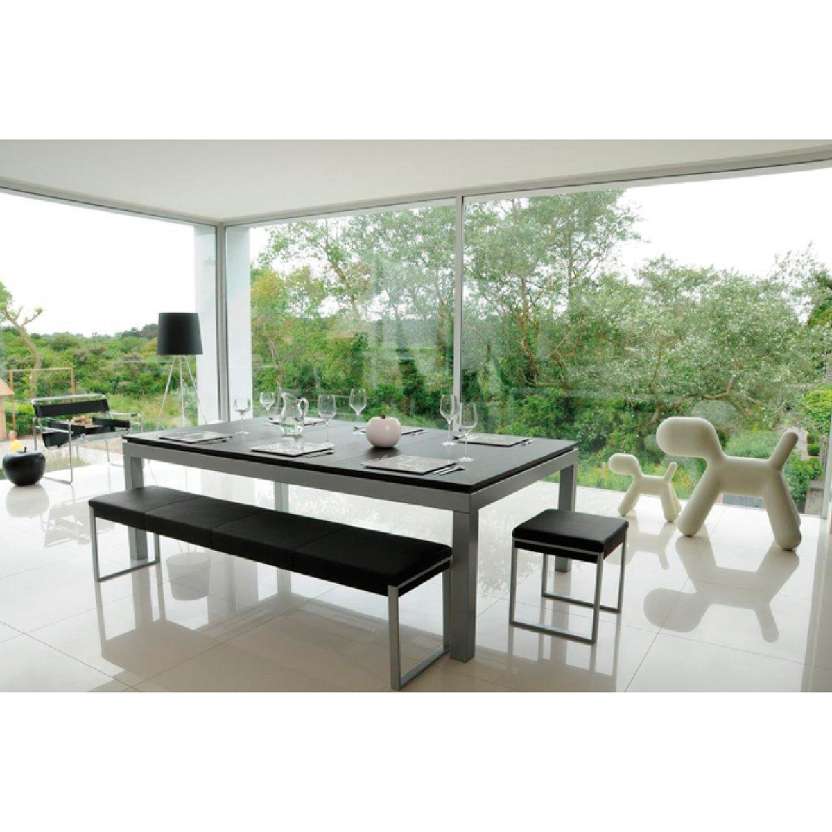 Aramith Fusion Bank Leder/Alu 4 Personen B/B