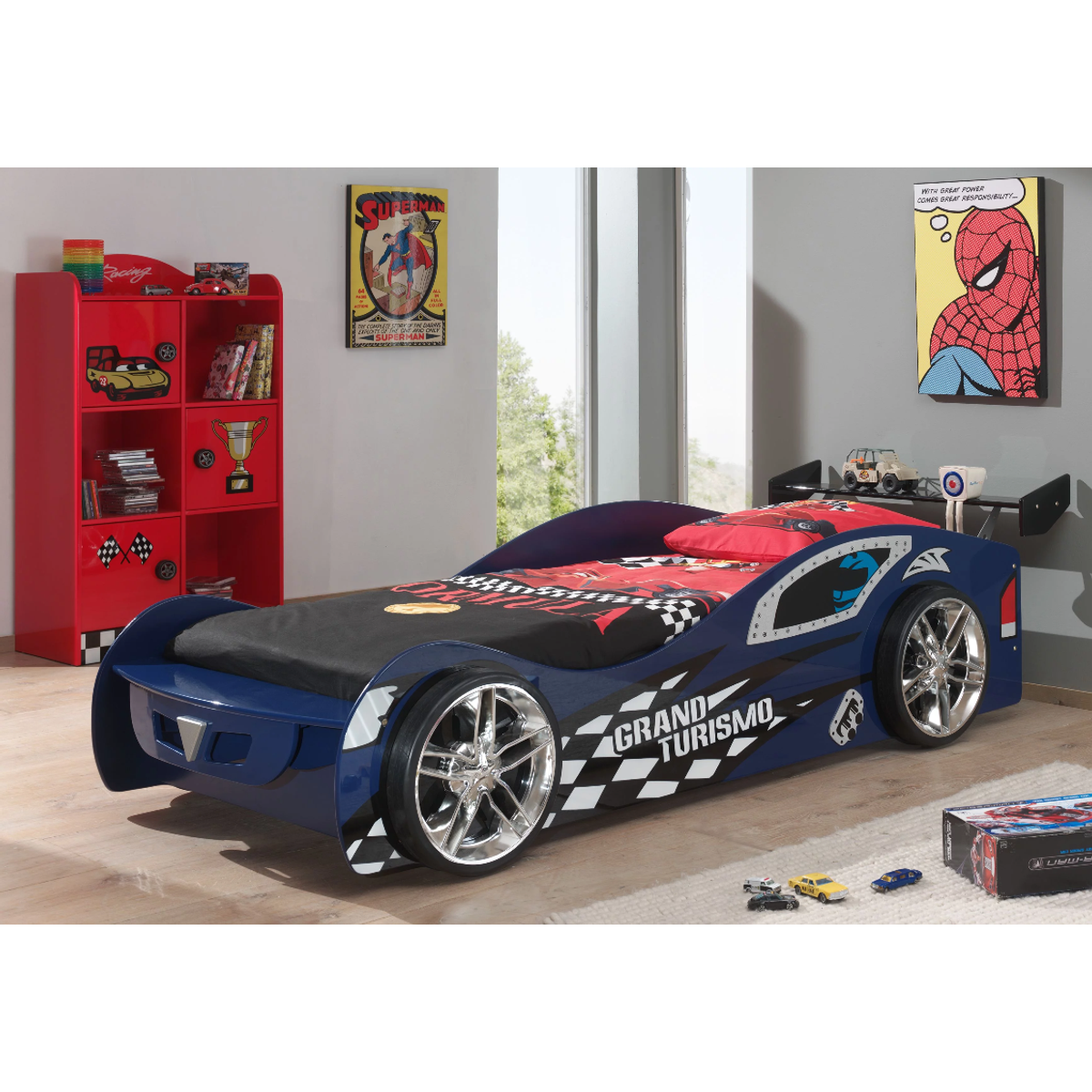 Grand Turismo Autobed - Blauw - Kinderbed