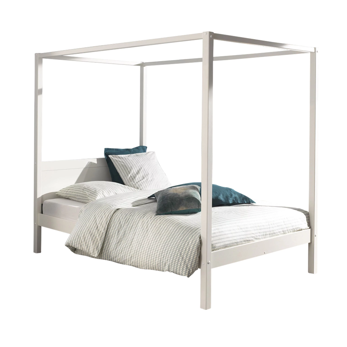 Hemelbed Roos 140x200 - Wit