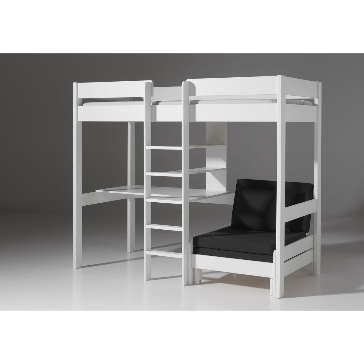 Hoogslaper Aliks Met Zetelbed - Wit