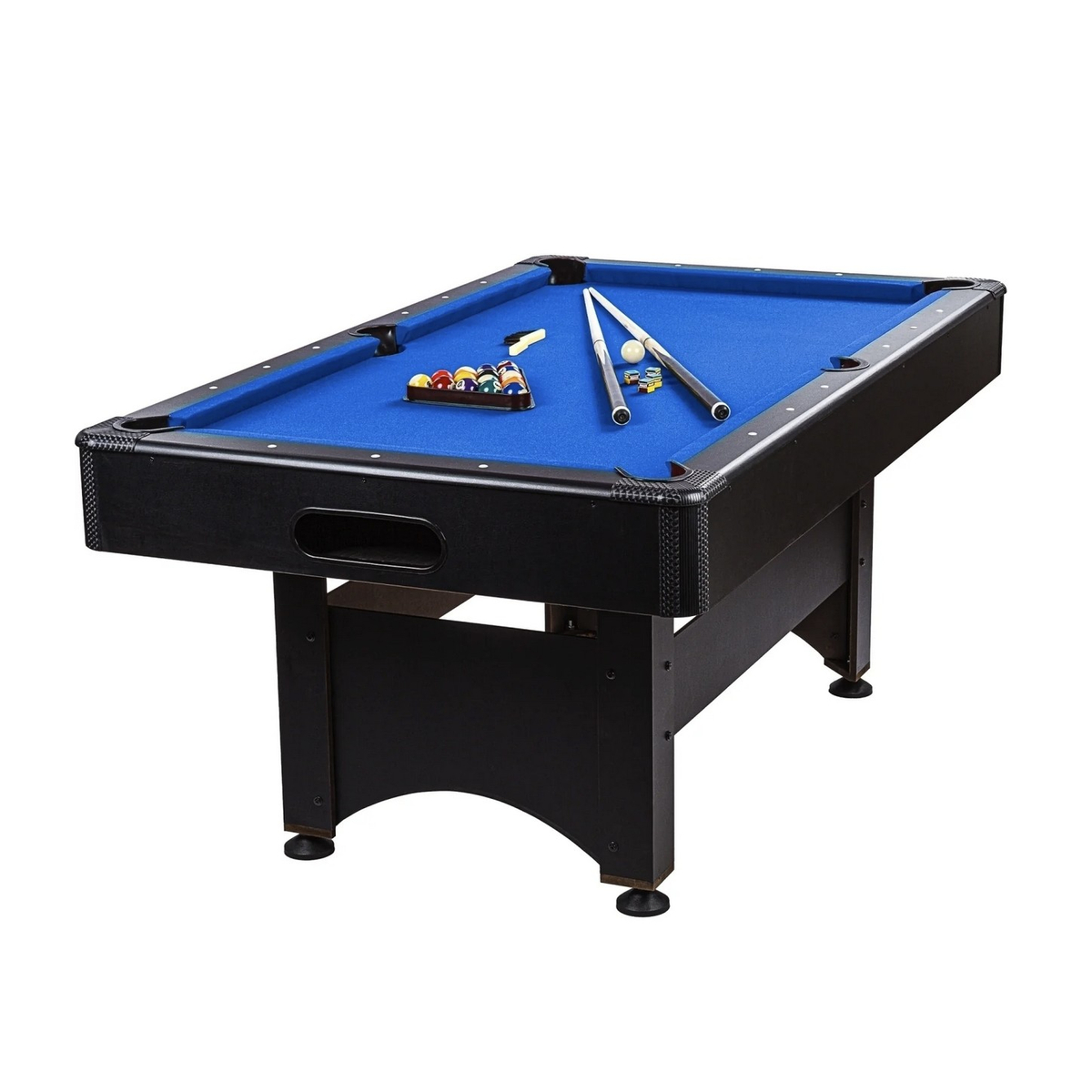 NORTH Torino Pooltafel Zwart/Blauw 6FT