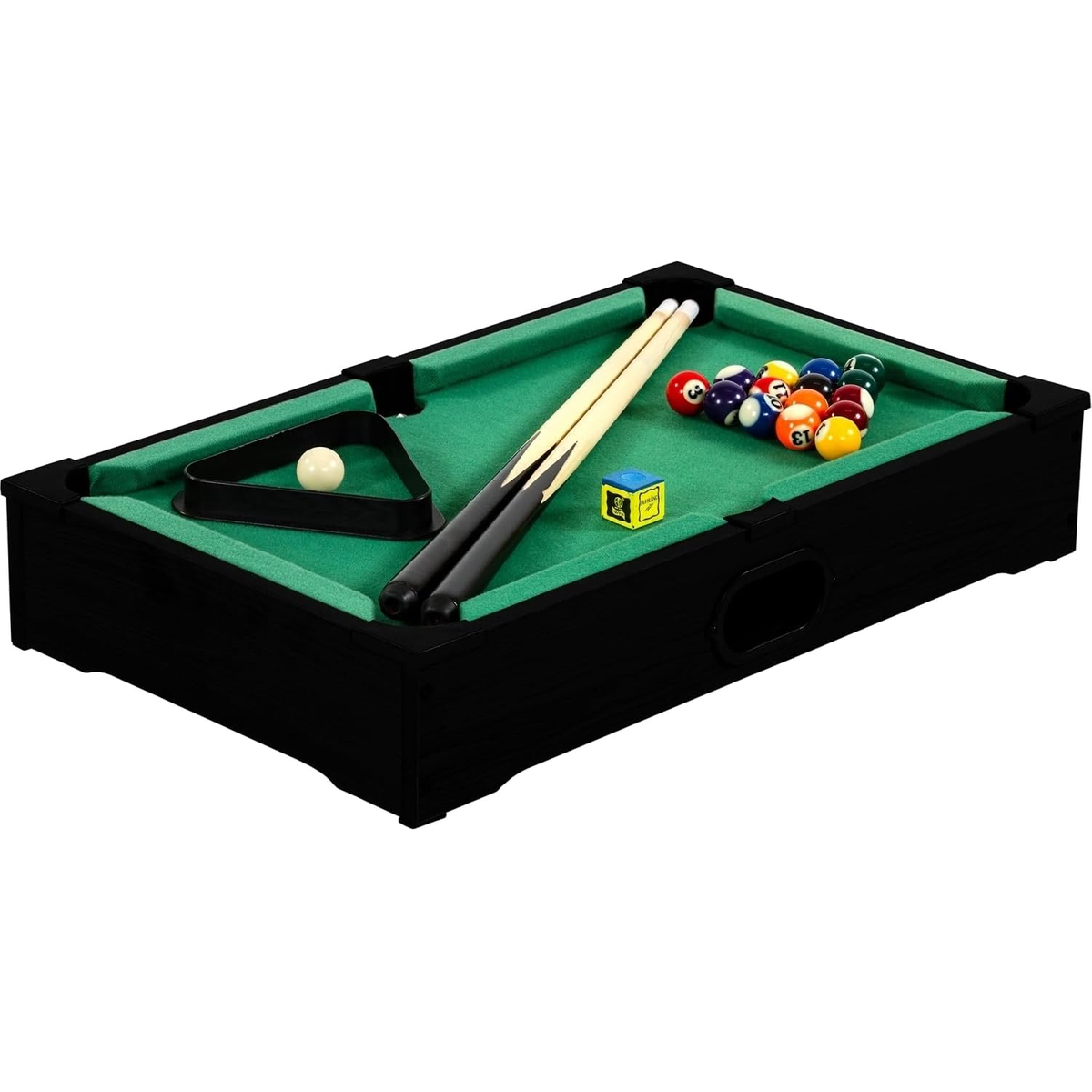 NORTH Assisi Mini Pooltafel Zwart/Groen 51 x 31 x 10 cm