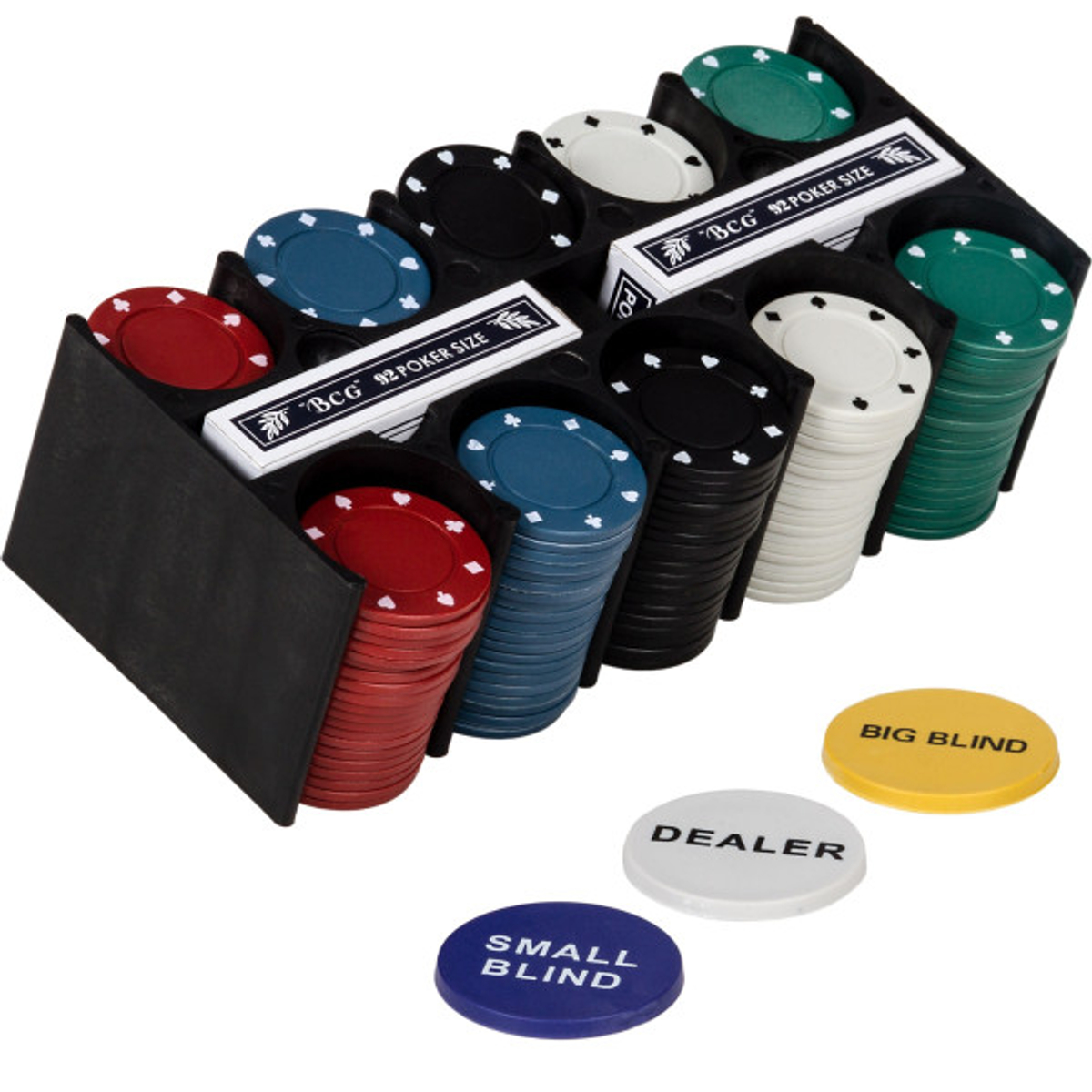 Pokerkoffer - Pokerset met 200 Laserchips Metal Case