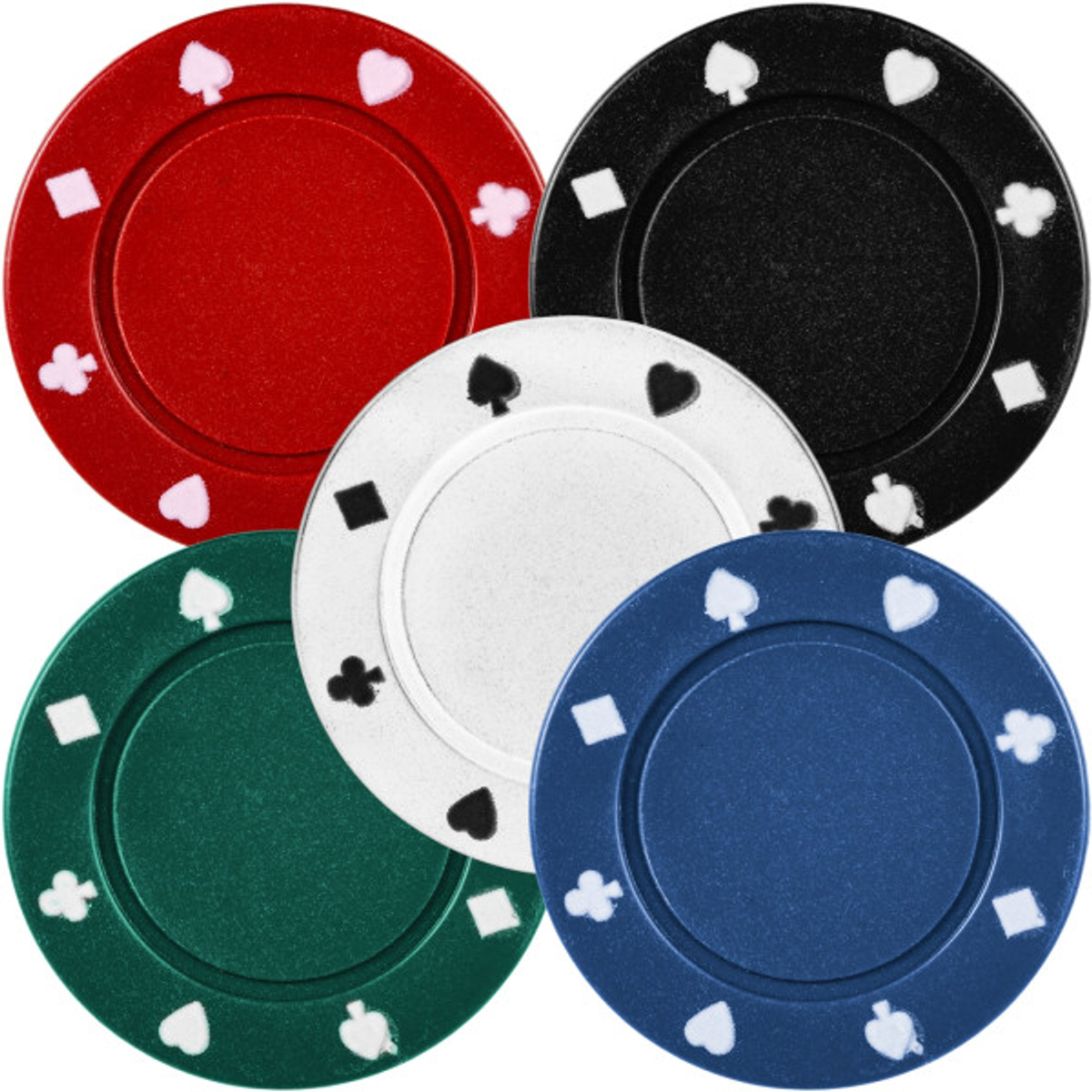 Pokerkoffer - Pokerset met 200 Laserchips Metal Case