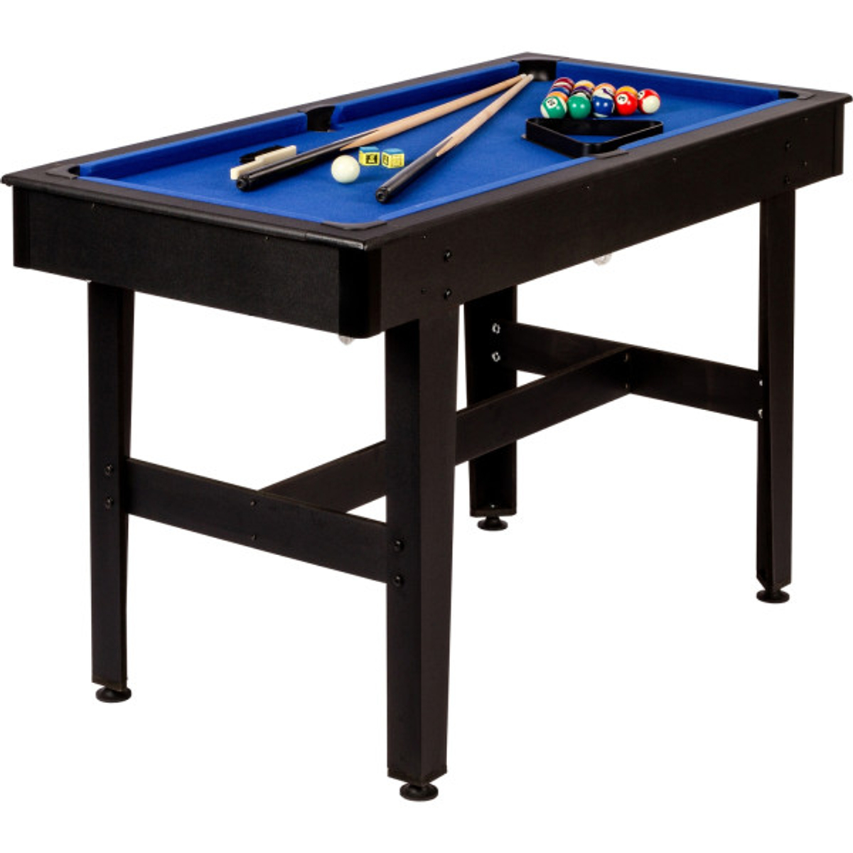 NORTH Bari Pooltafel Zwart/Blauw 4FT