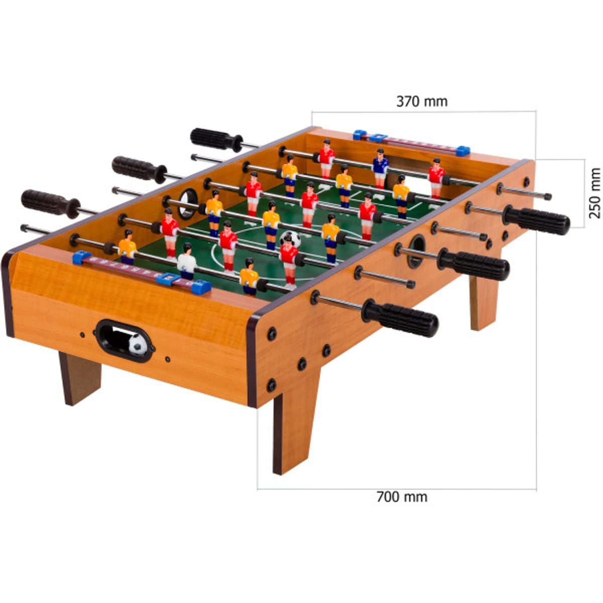 NORTH Oban Mini Voetbaltafel Light Wood 70 x 37 x 25 cm