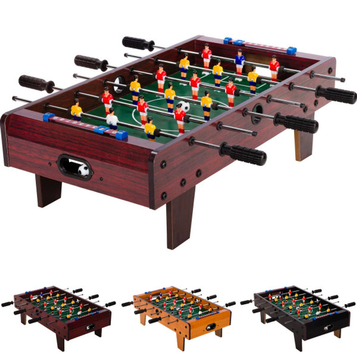 NORTH Oban Mini Voetbaltafel Dark Wood 70 x 37 x 25 cm