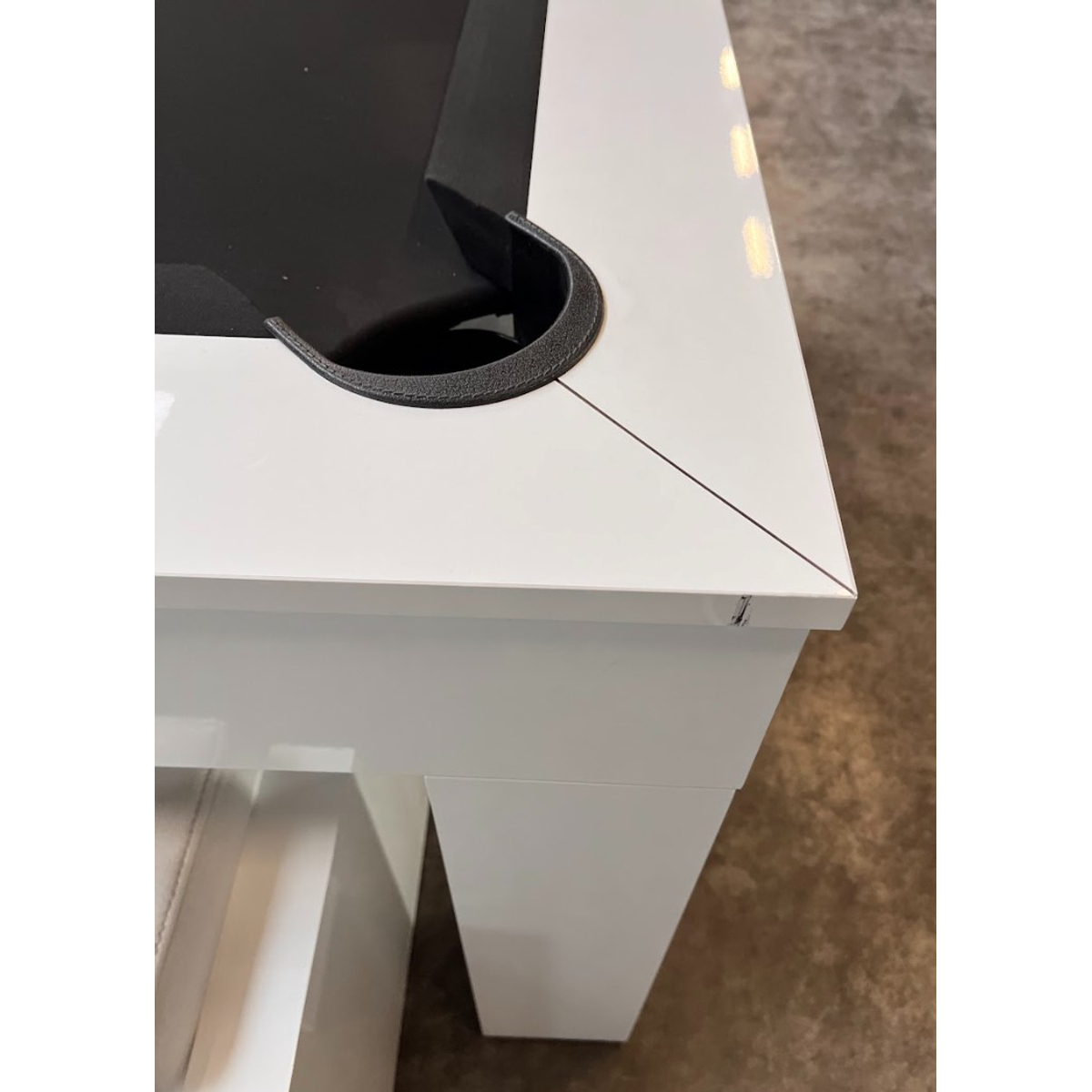 [Tweedekans] Milano Pooltafel & Eettafel 7.5 ft Piano Wit High Gloss