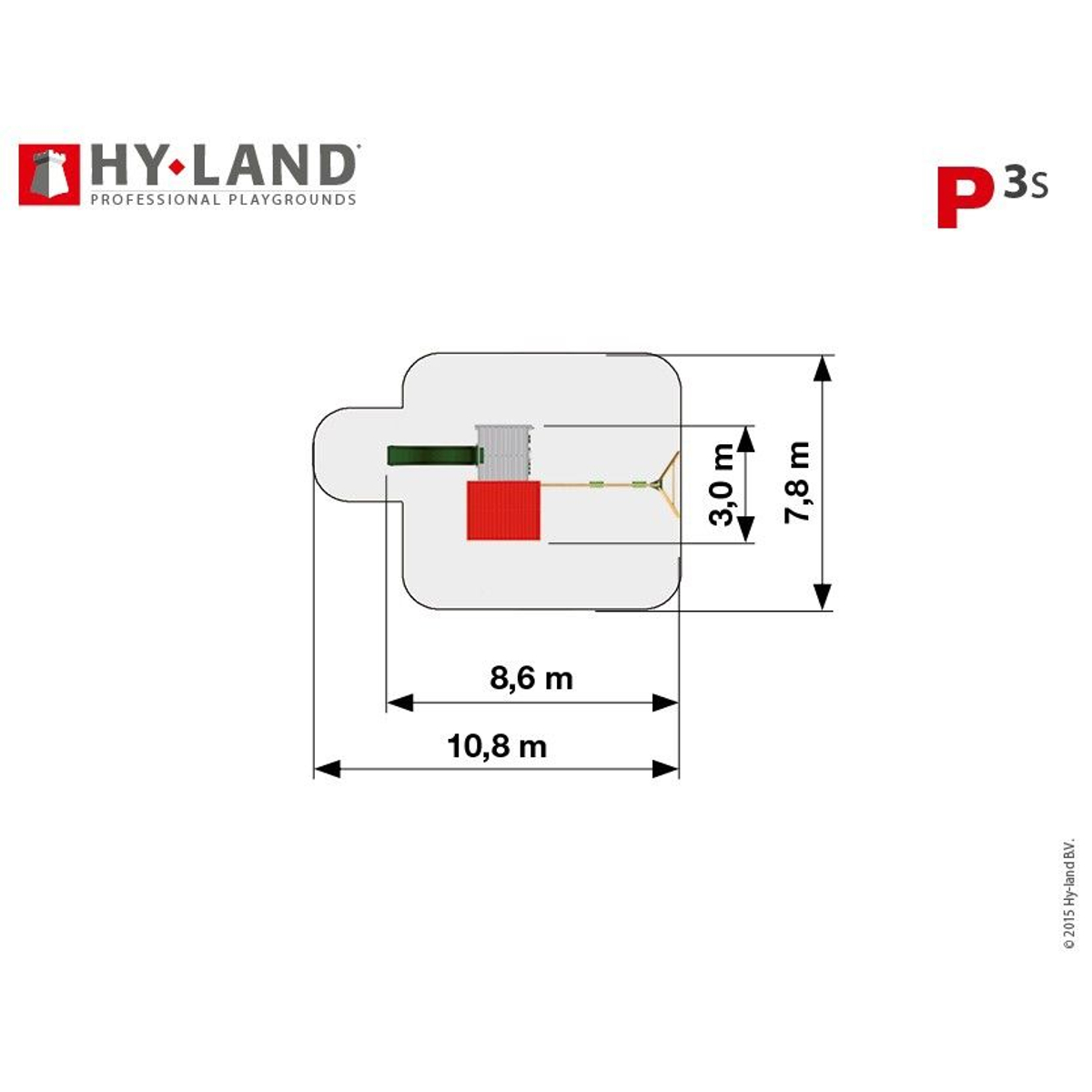 Hy-Land Project P3S Speeltoren (incl. swing)