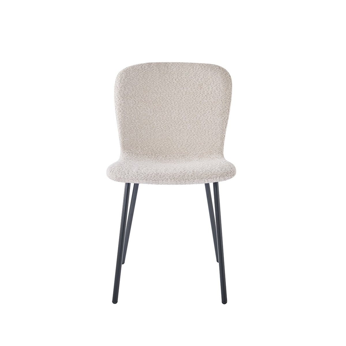 Interiax Eetkamerstoel Jade BouclÃ© Zand