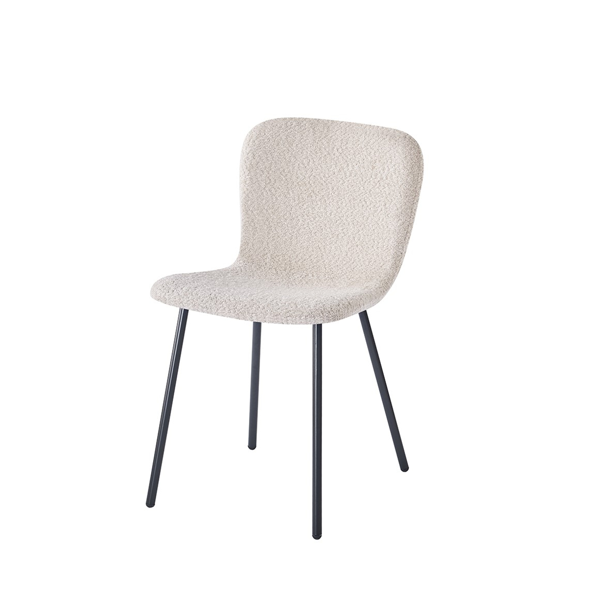 Interiax Eetkamerstoel Jade BouclÃ© Zand